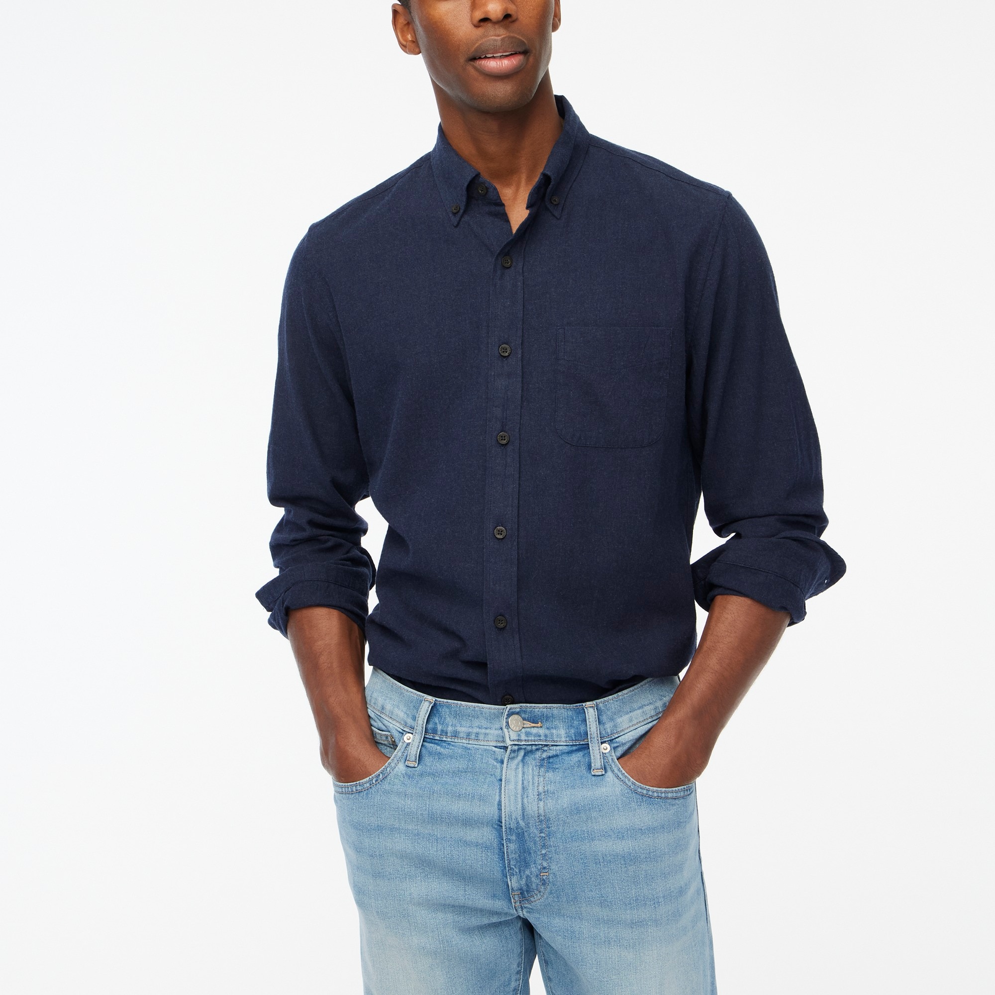 Brushed twill shirt