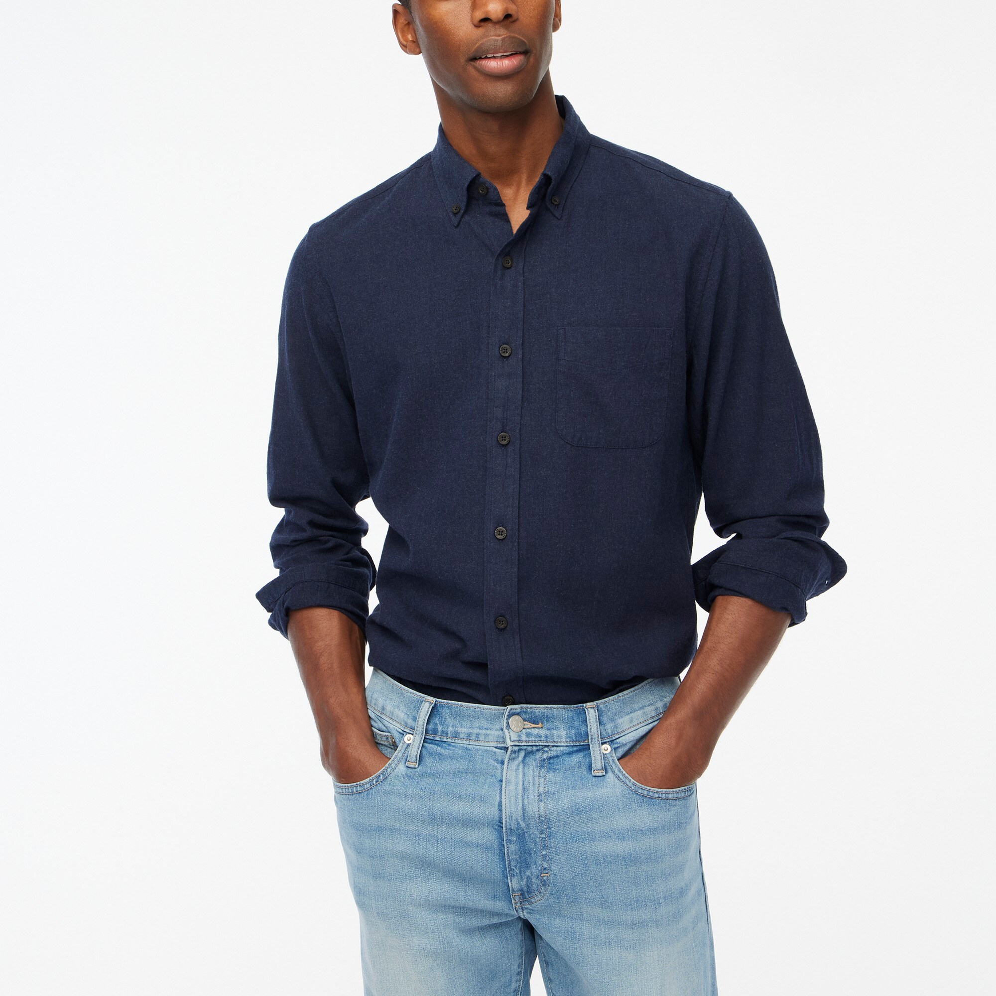 Brushed twill shirt