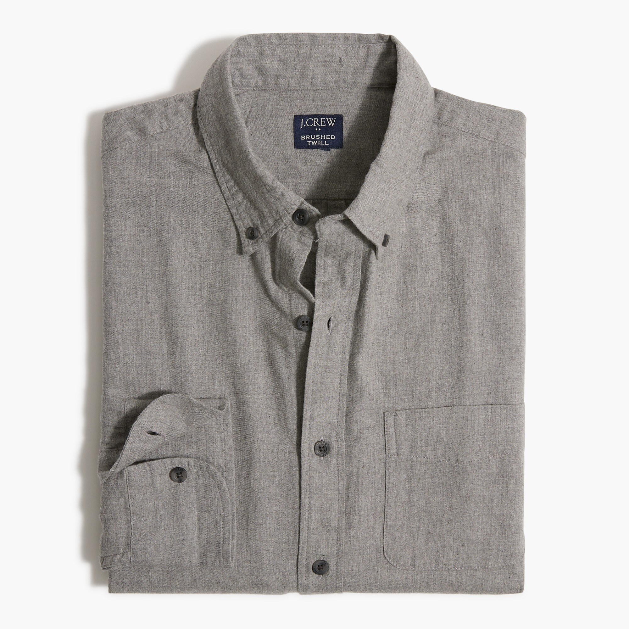 brushed twill shirt for men