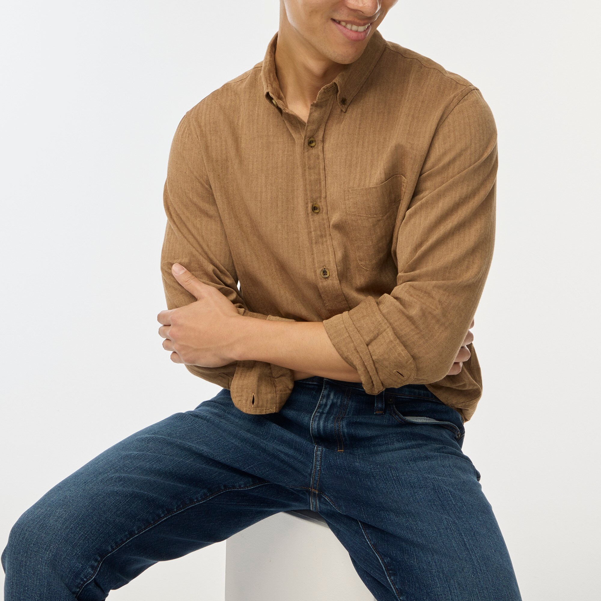 mens Brushed twill shirt