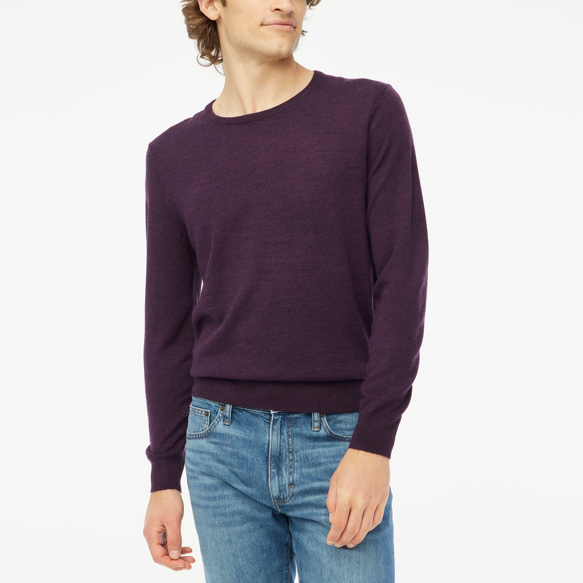  Merino wool-blend crewneck sweater