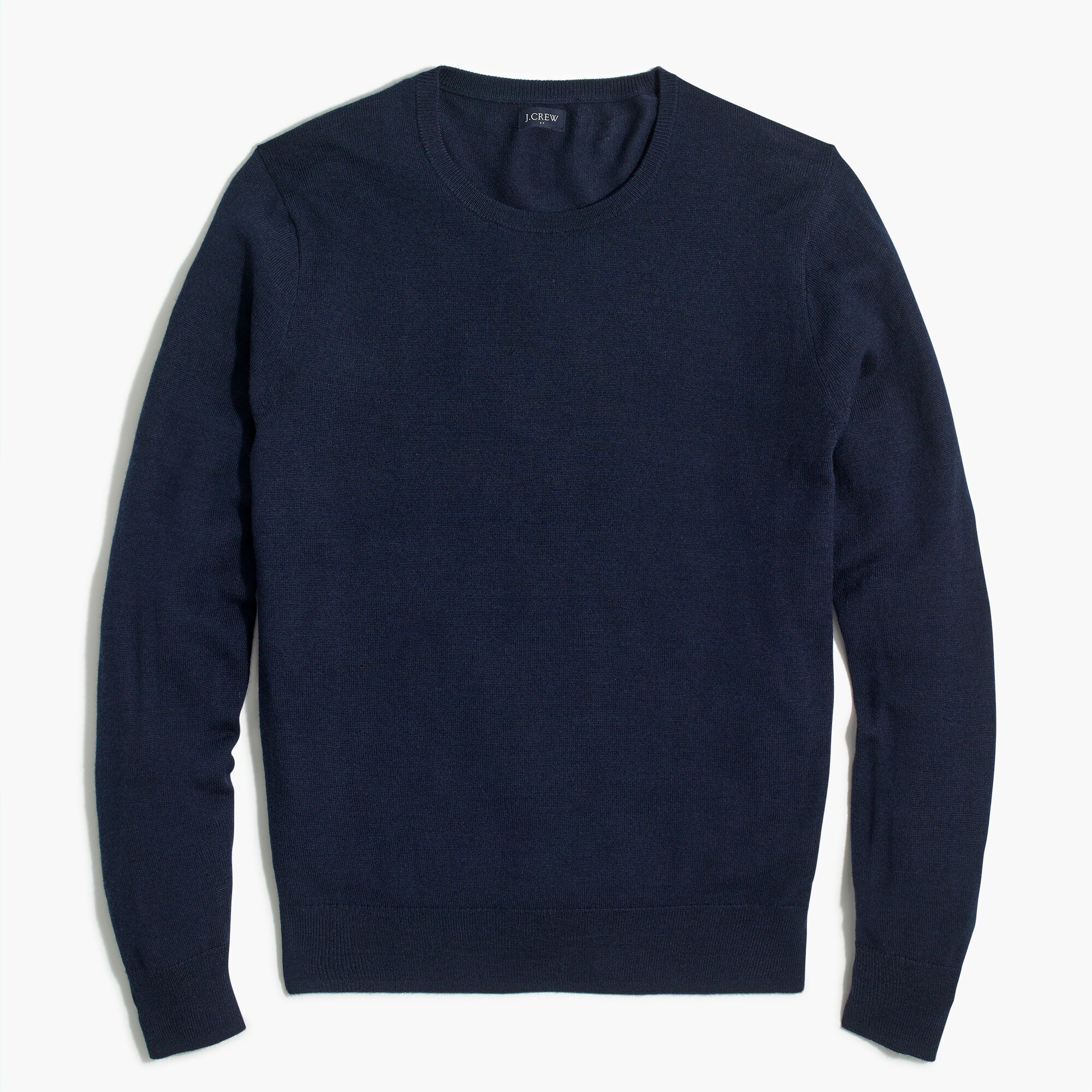 mens Machine-washable merino wool-blend crewneck sweater