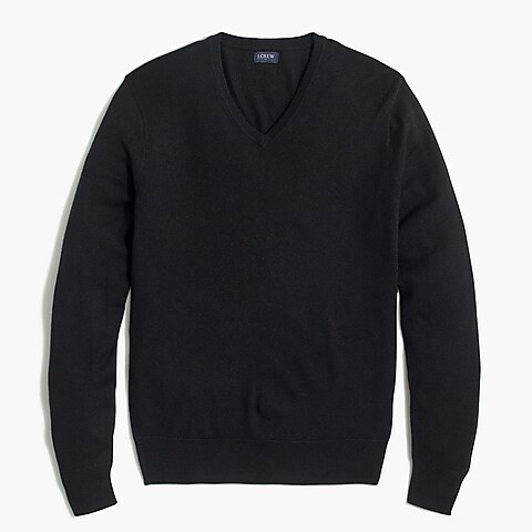 mens Washable merino wool-blend V-neck sweater