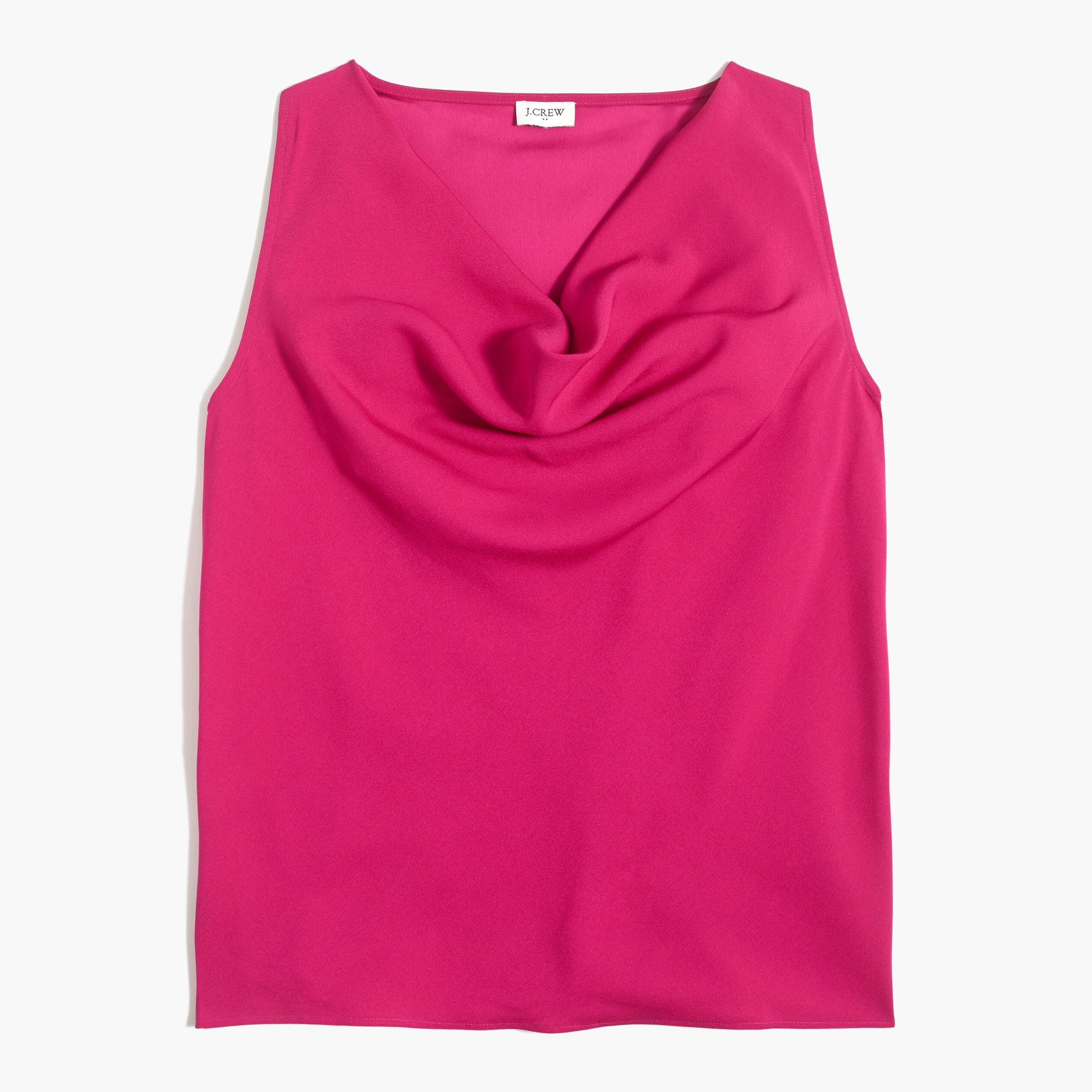 Sleeveless cowlneck top