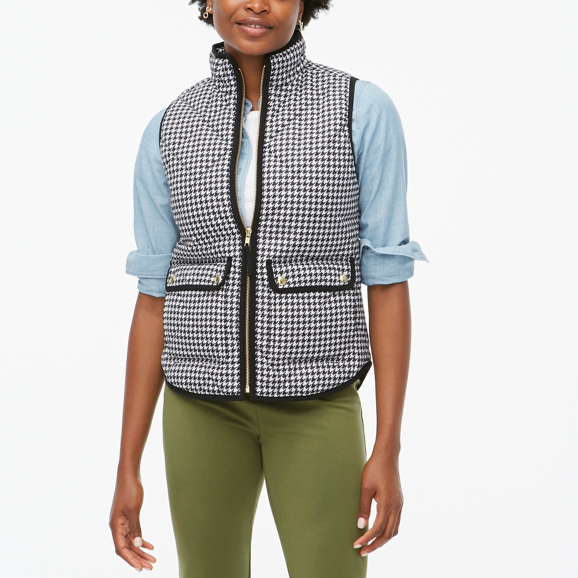 j crew womens puffer vest