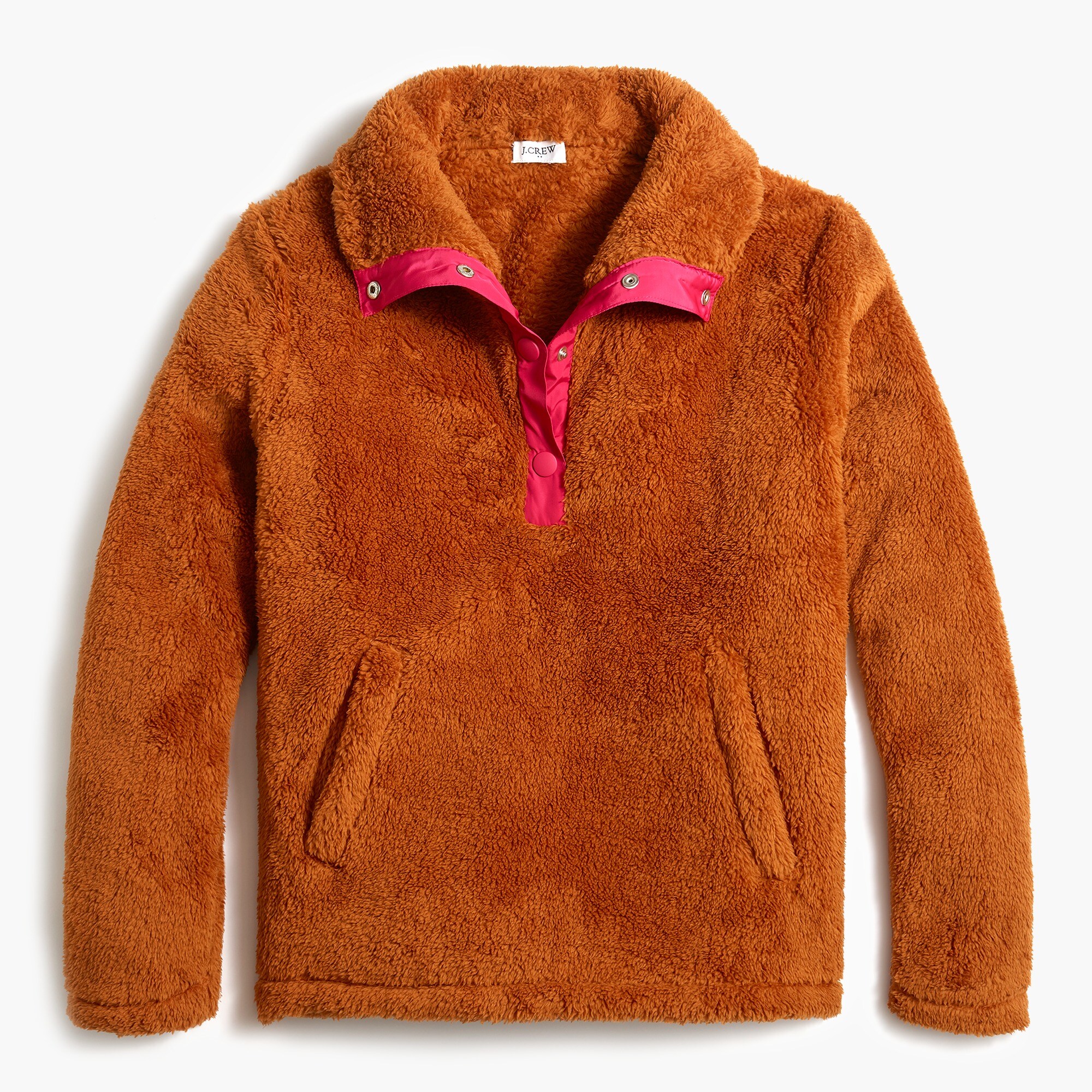 sherpa pullover with pockets for women