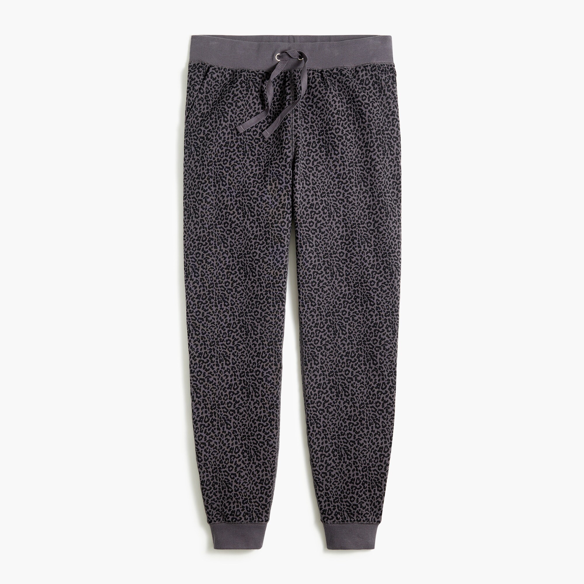 Leopard terry joggers
