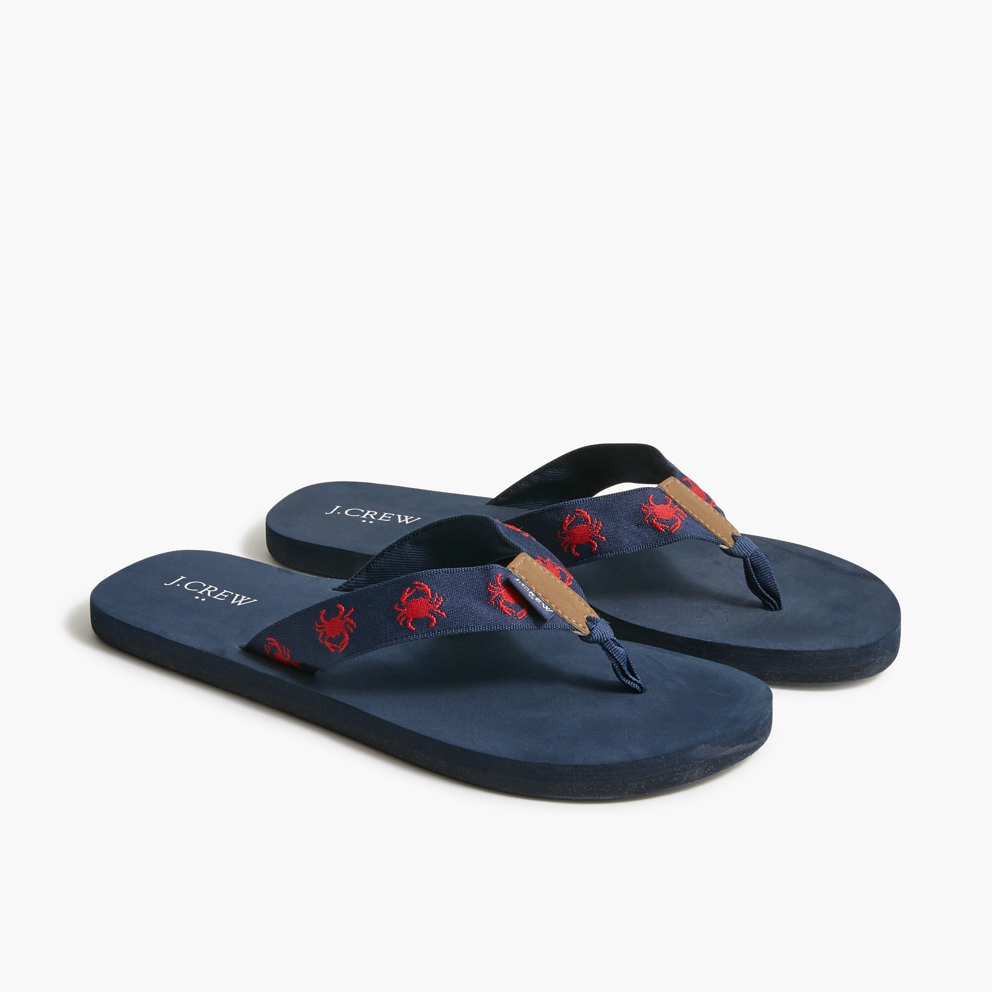 crab flip flops