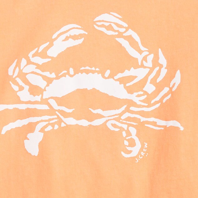 Crab graphic tee JC CRAB factory: crab graphic tee for women