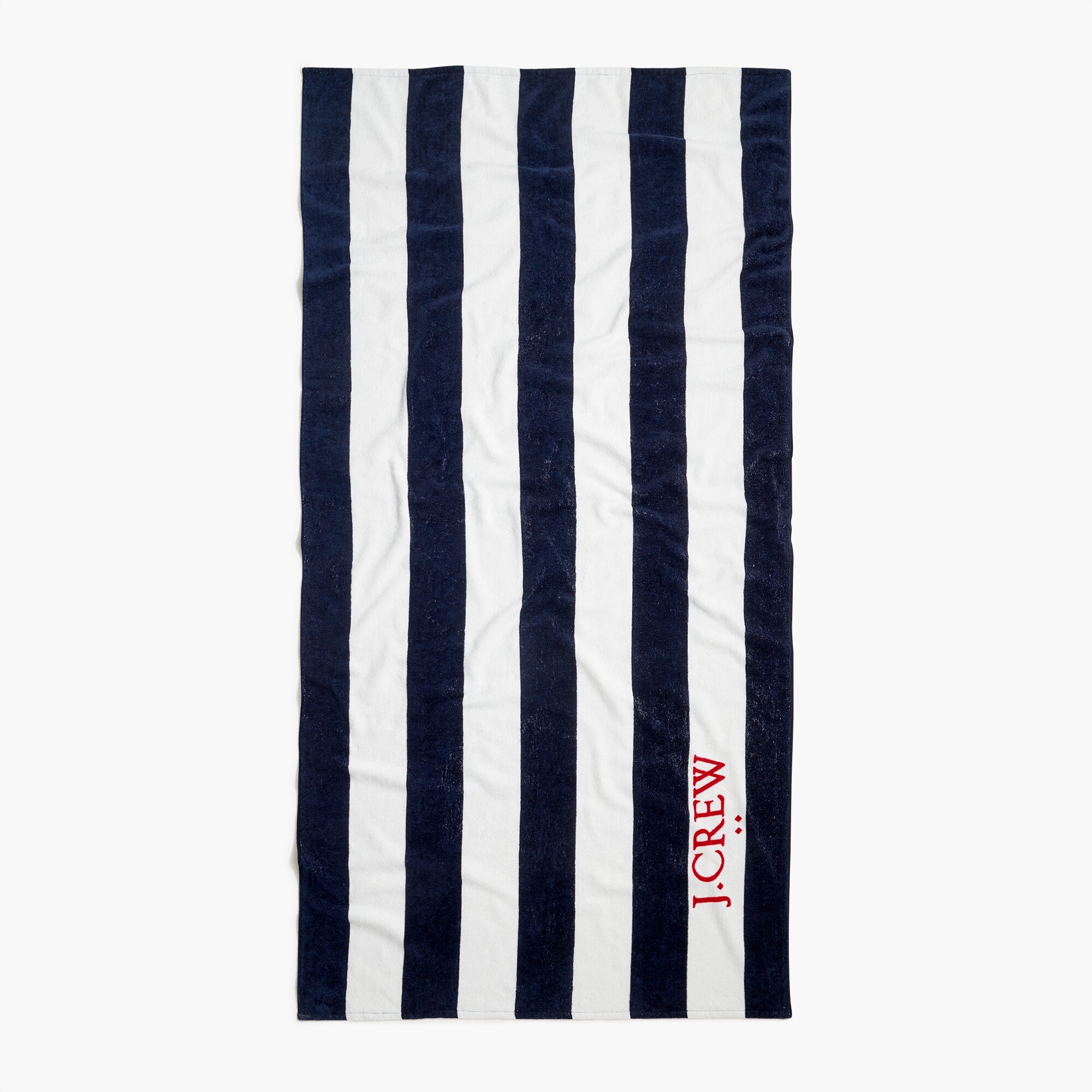 striped logo towel for men