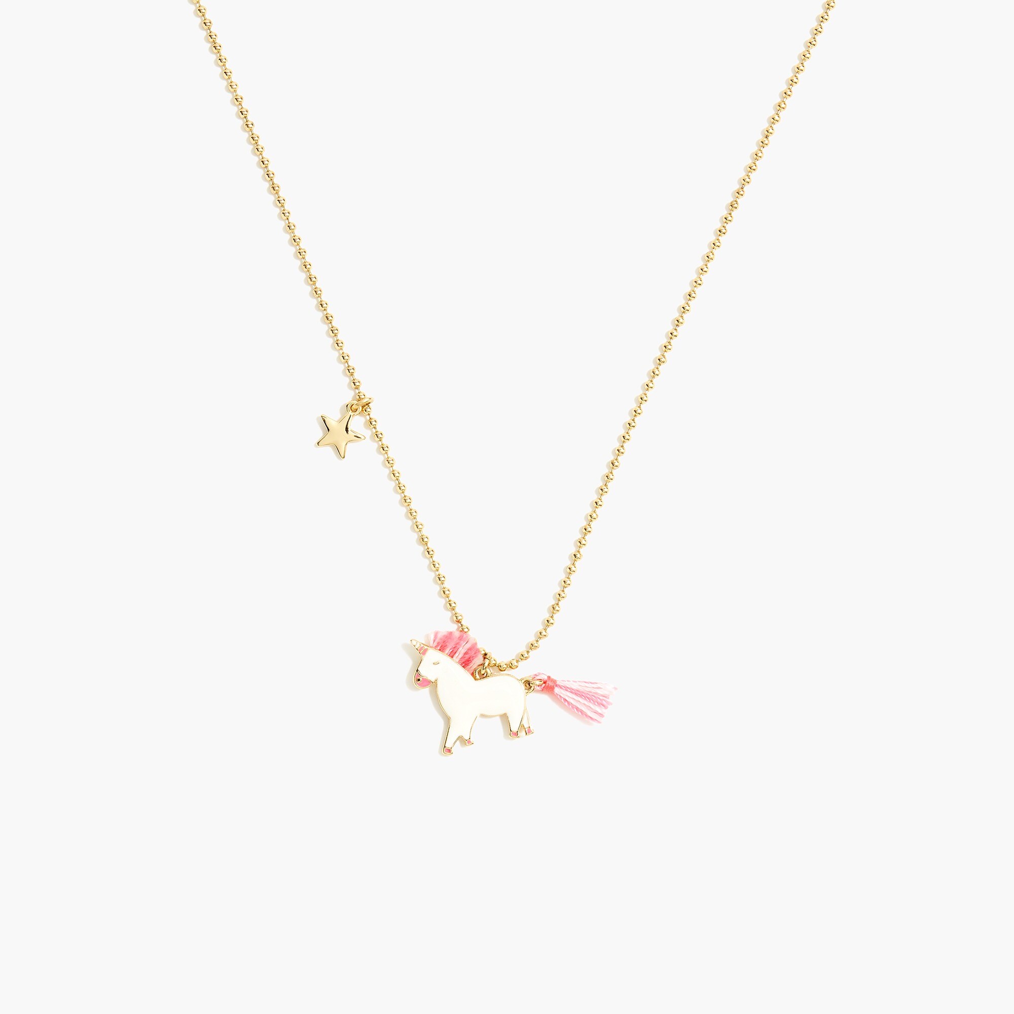 Girls' unicorn pendant necklace