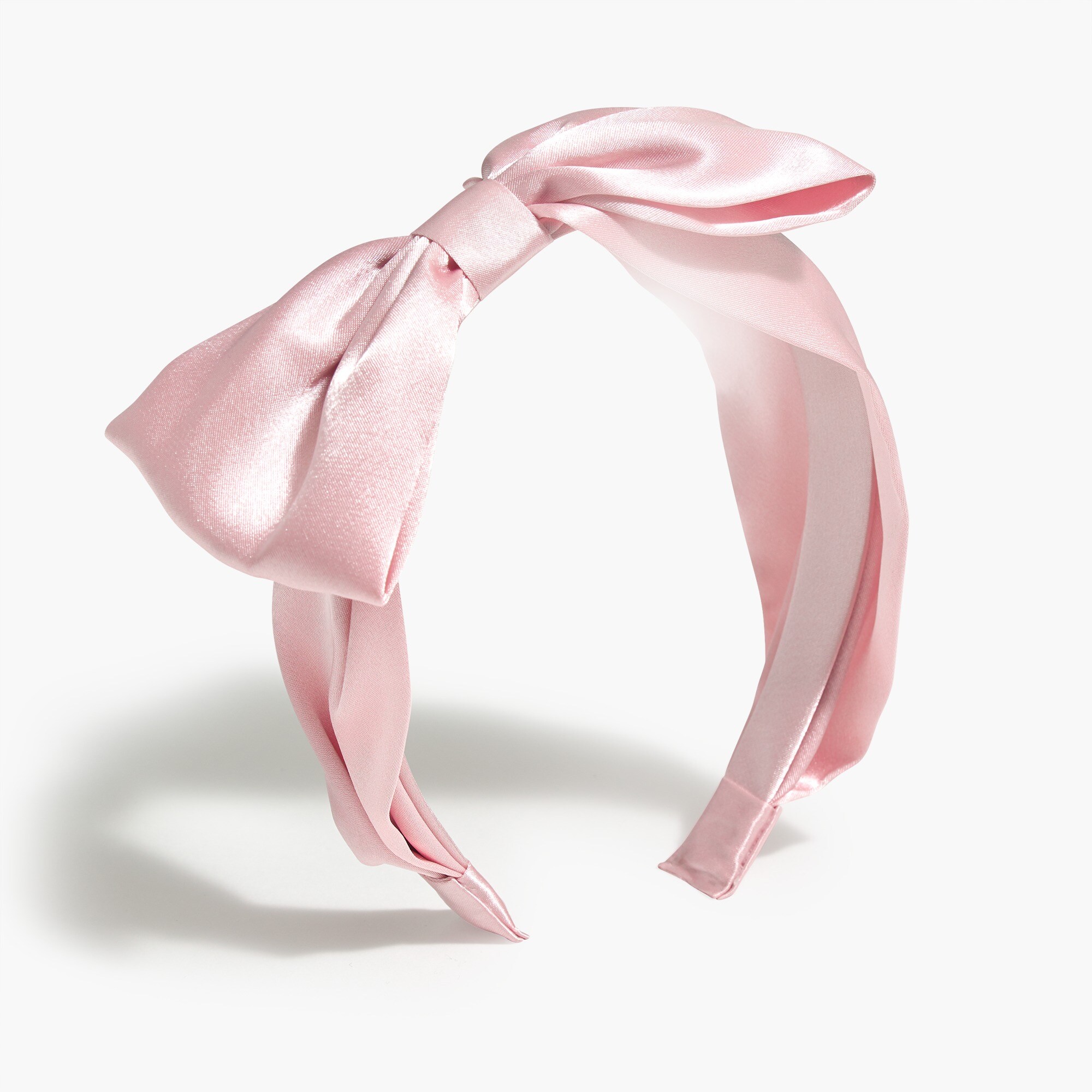 Girls' satin bow headband