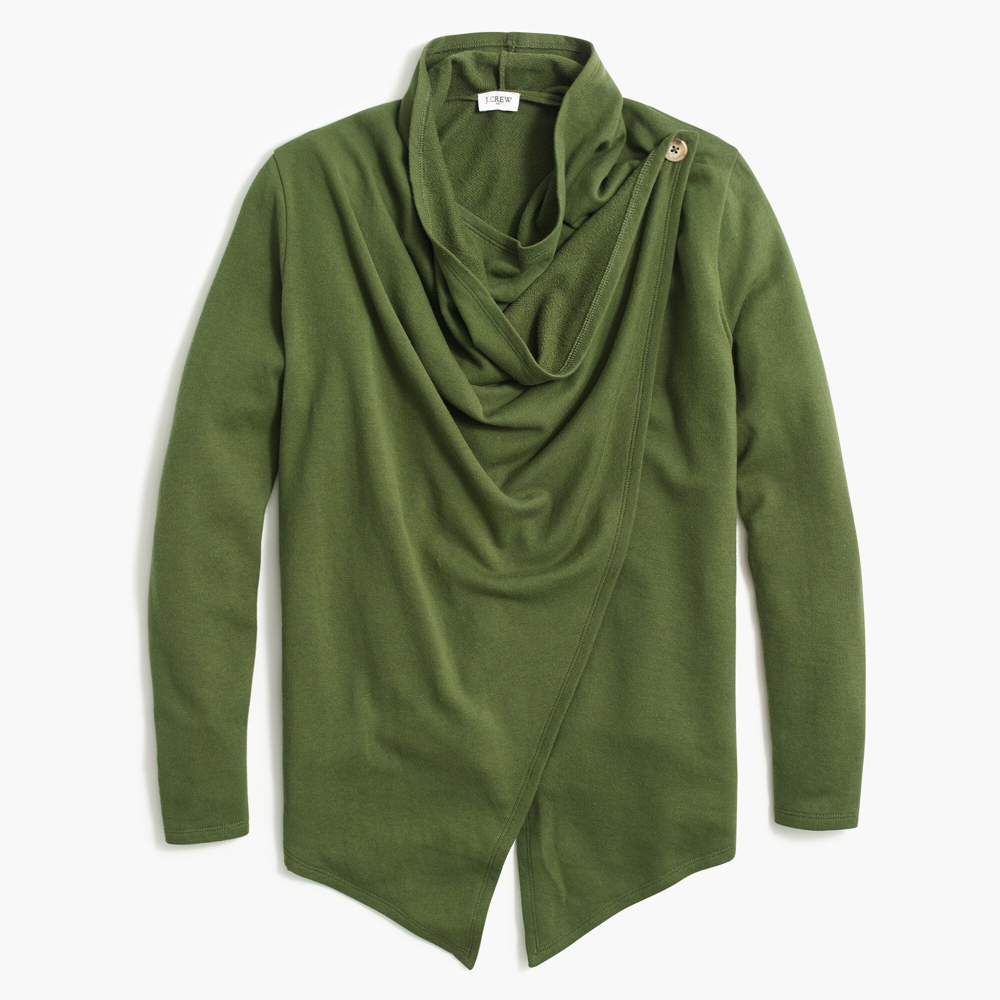 Wrap cardigan sweatshirt