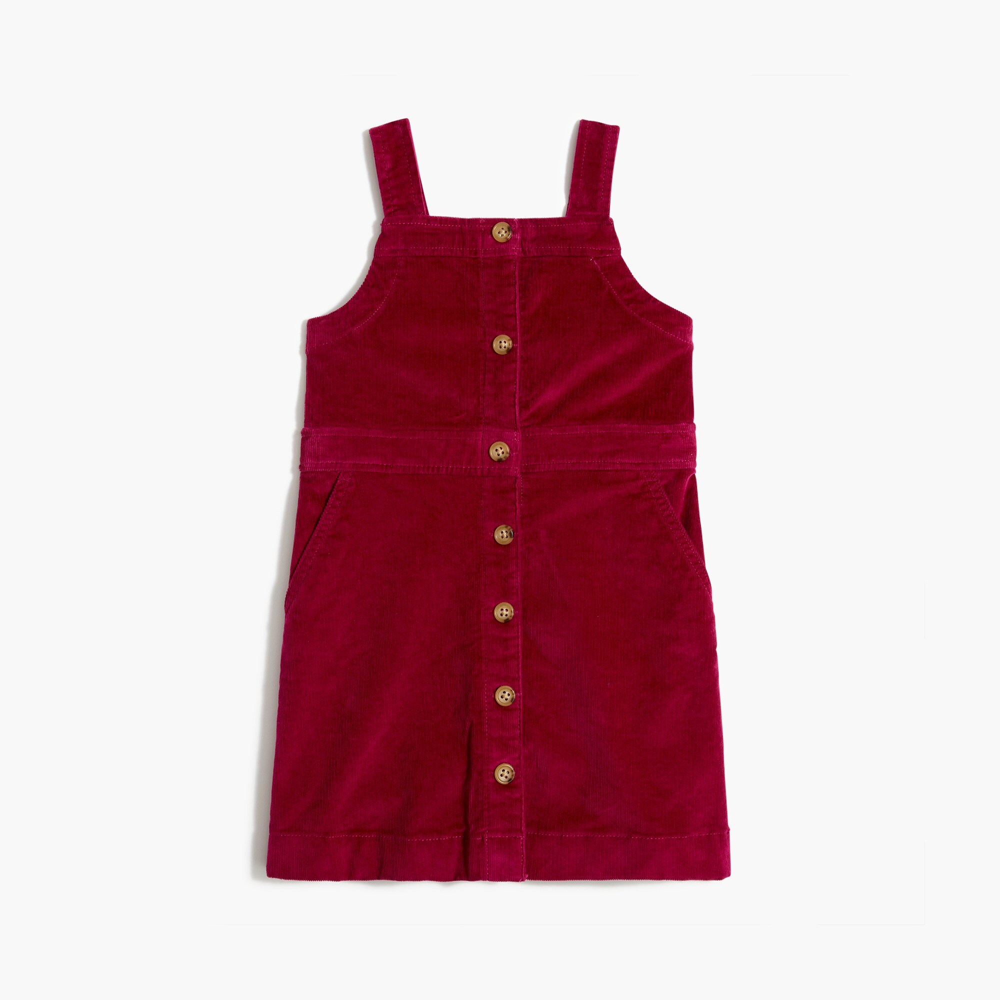 Girls' cord jumper dress