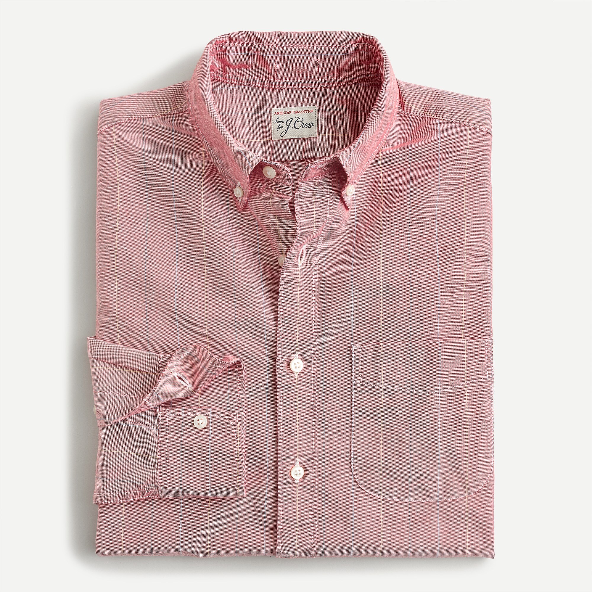 Slim cotton oxford shirt in stripe