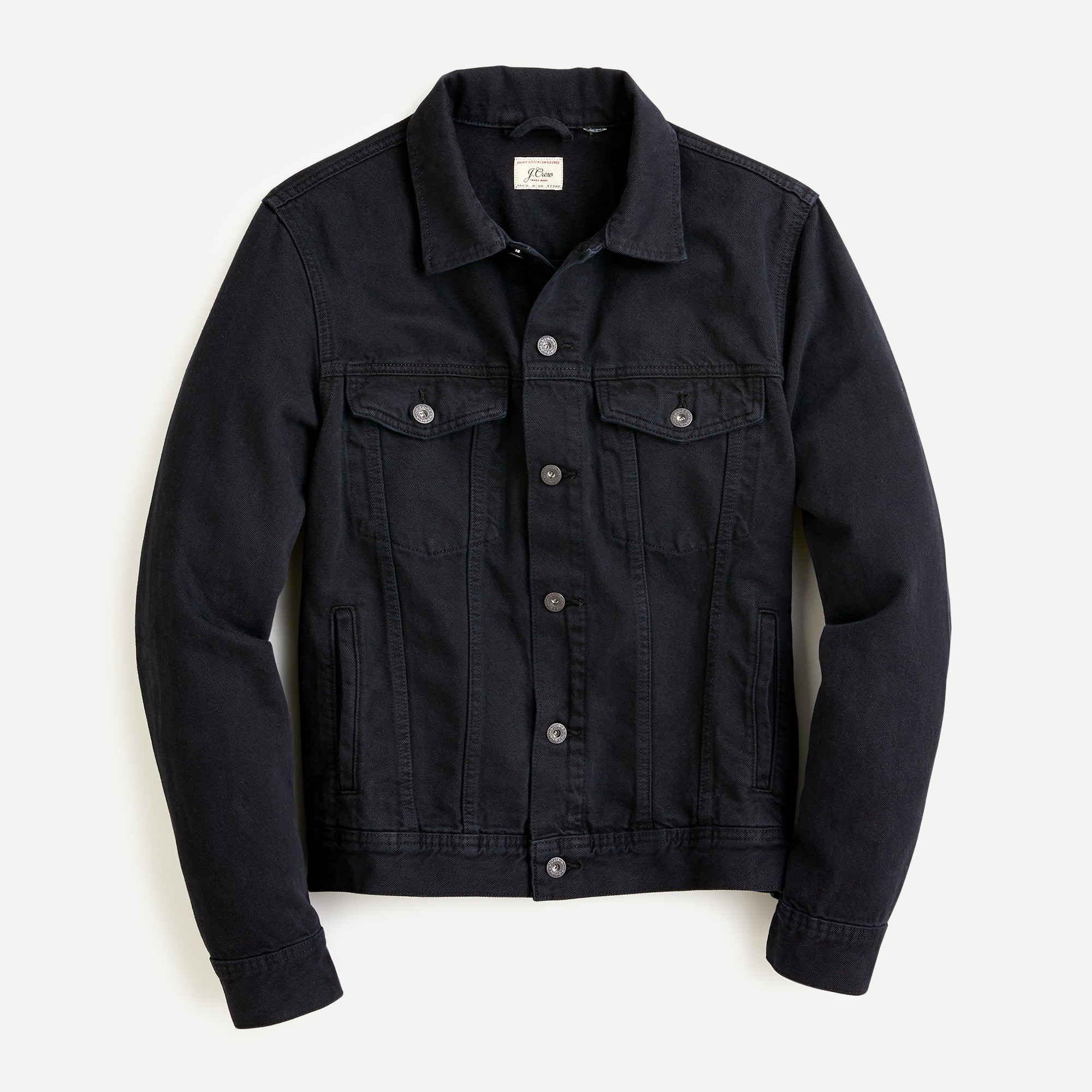j crew black denim jacket