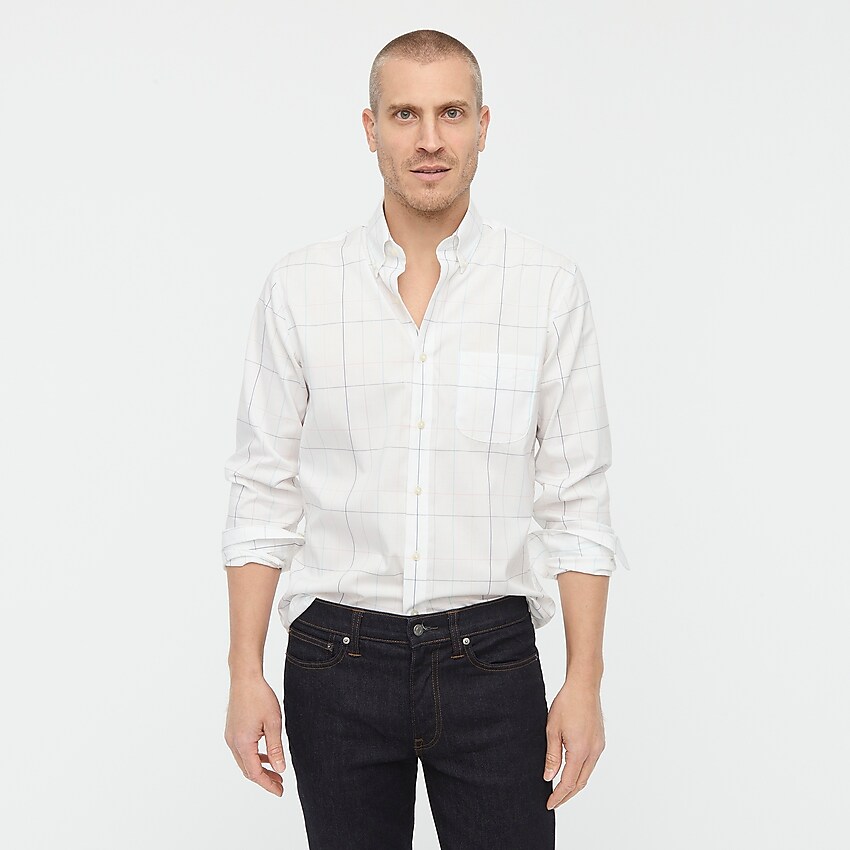 Jcrew Slim-fit Bowery wrinkle-free stretch cotton shirt in check