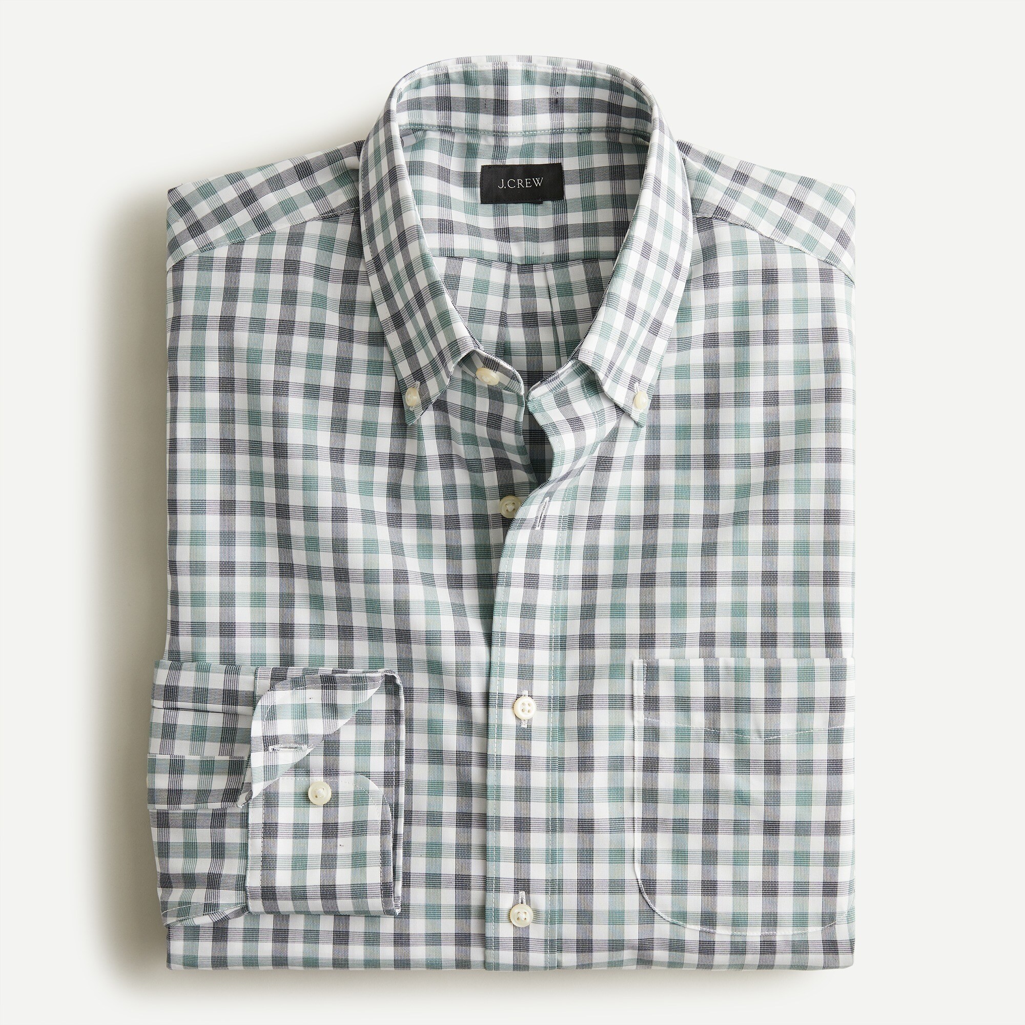 Slim-fit Bowery Wrinkle-free Stretch Cotton Shirt For Men | J.Crew