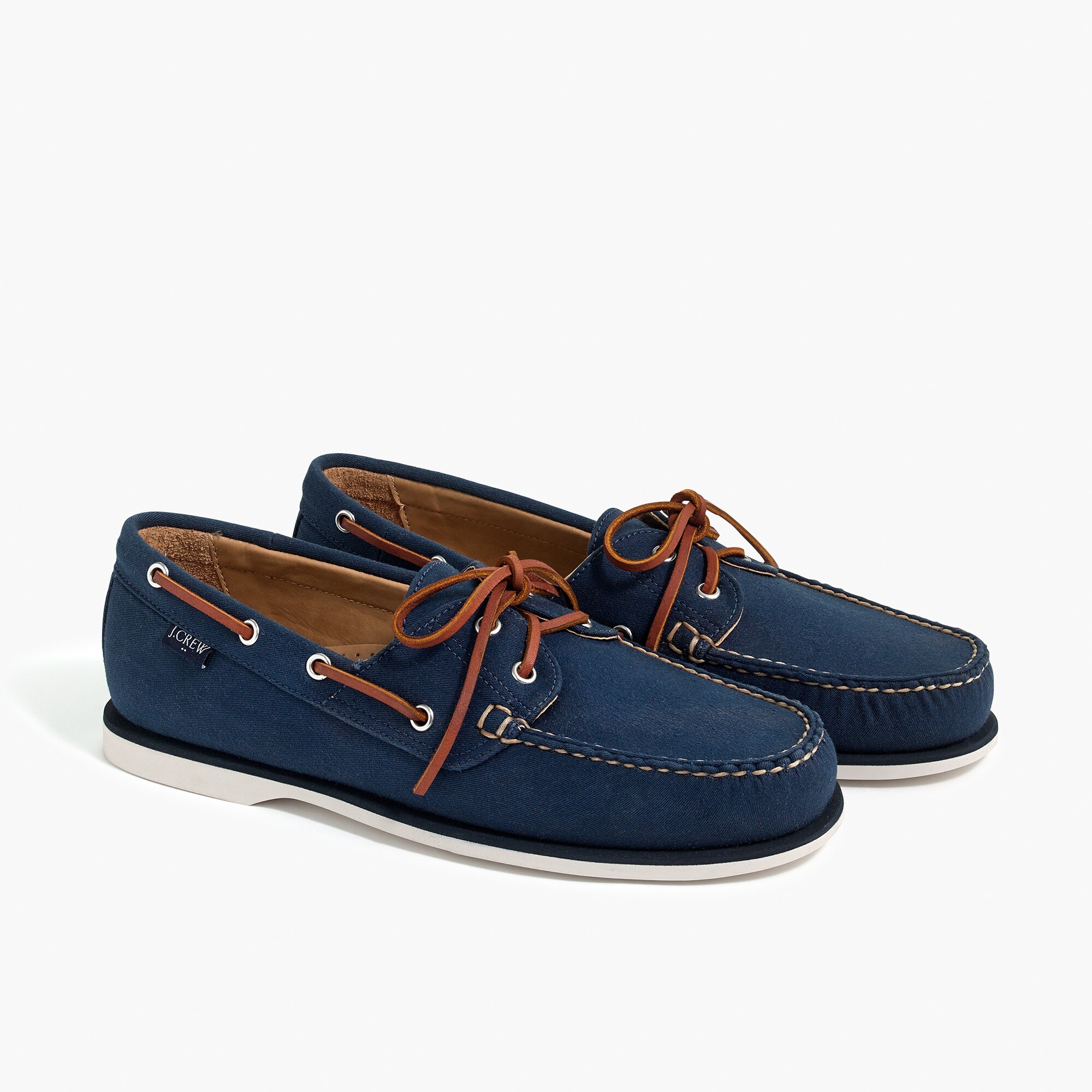 mens canvas boat shoes