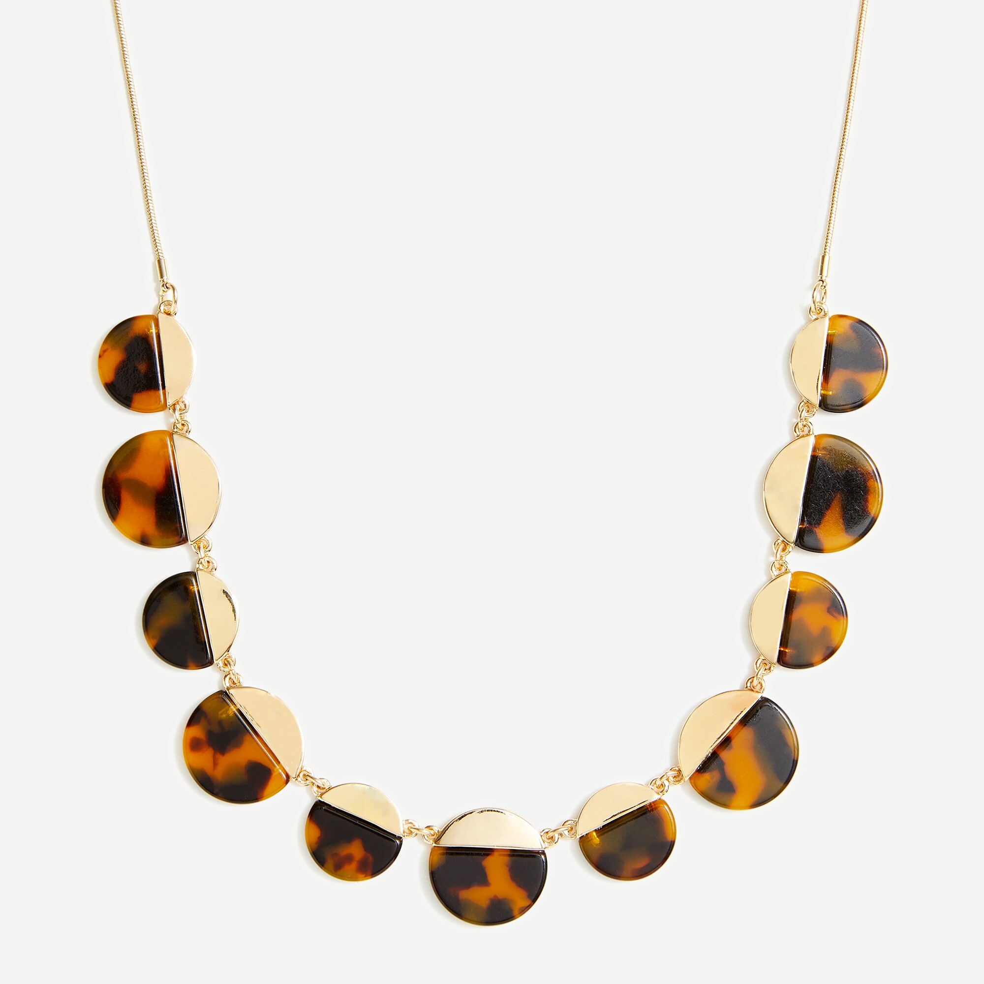 Adjustable tortoise statement necklace