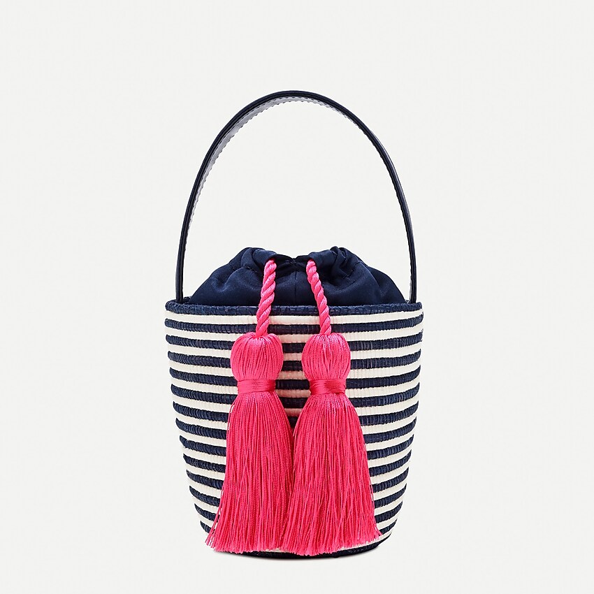 j.crew: cesta collective® x j.crew party pail bucket bag for women, right side, view zoomed