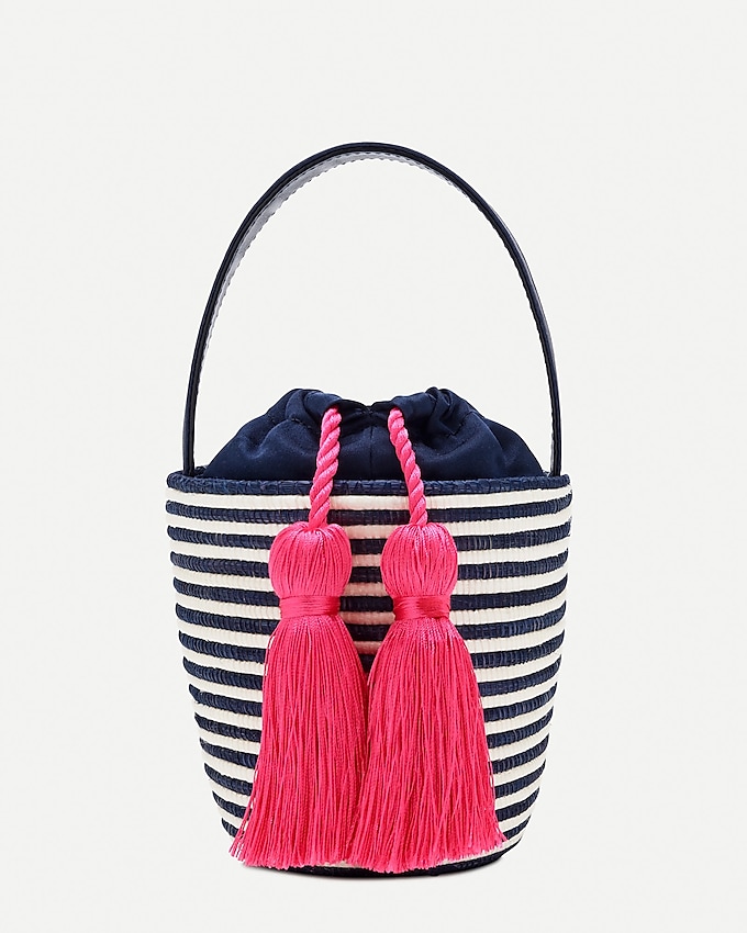 j.crew: cesta collective® x j.crew party pail bucket bag for women, right side, view zoomed