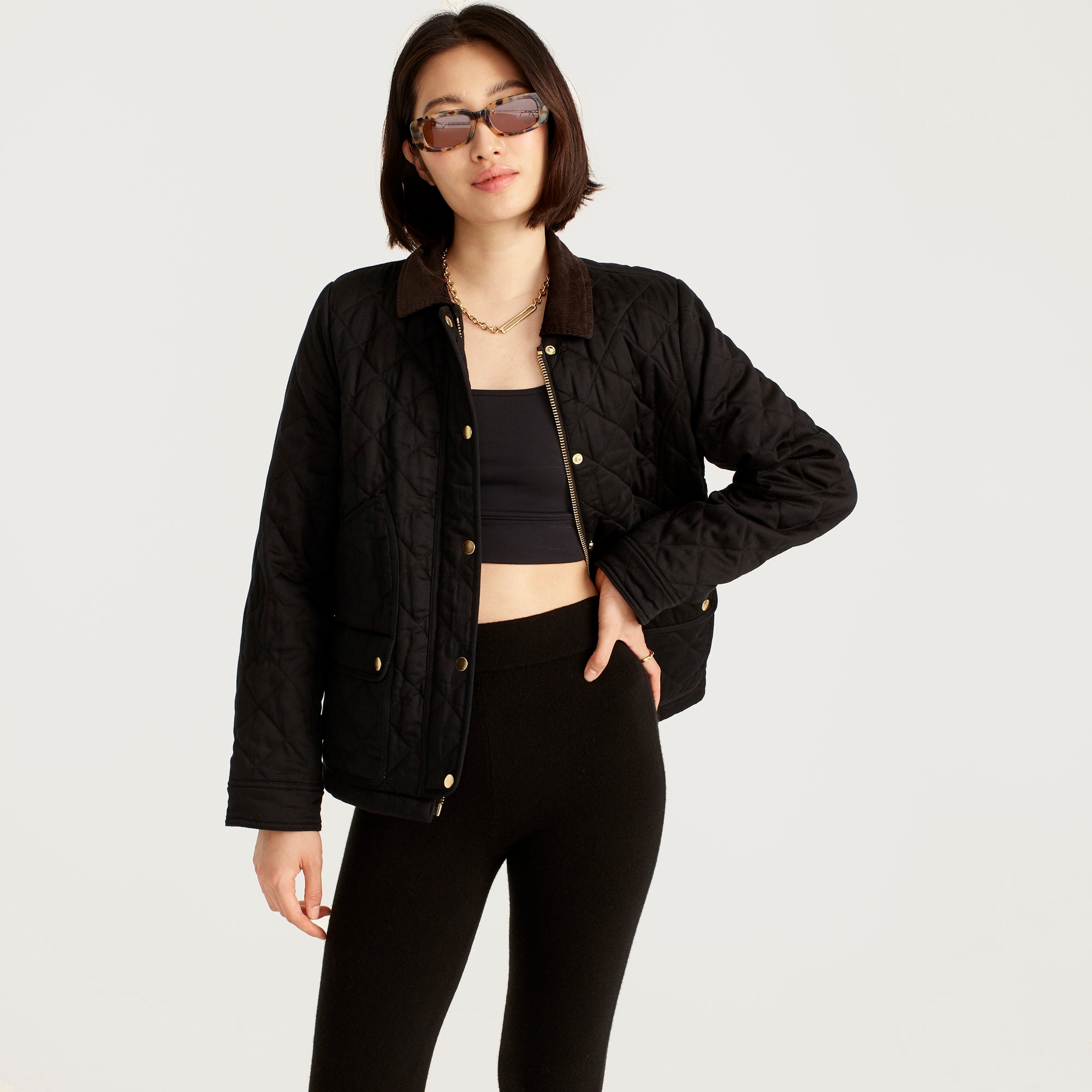 J.Crew Quilted Barn Jacket For Women