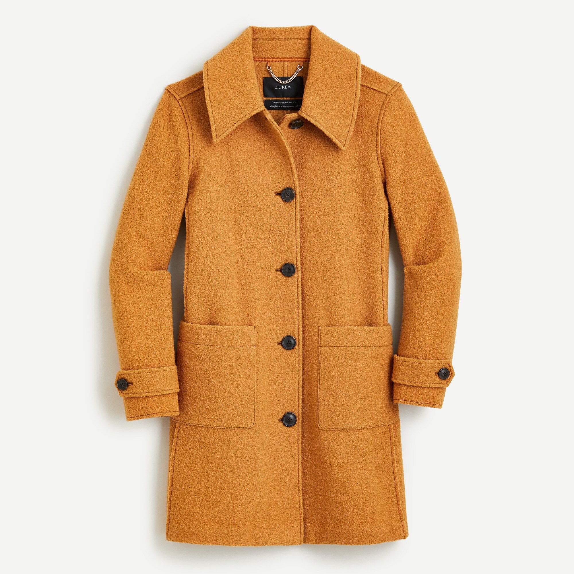 Lady coat in Italian boiled wool