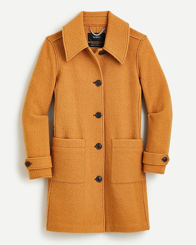 j.crew: lady coat in italian boiled wool for women, right side, view zoomed