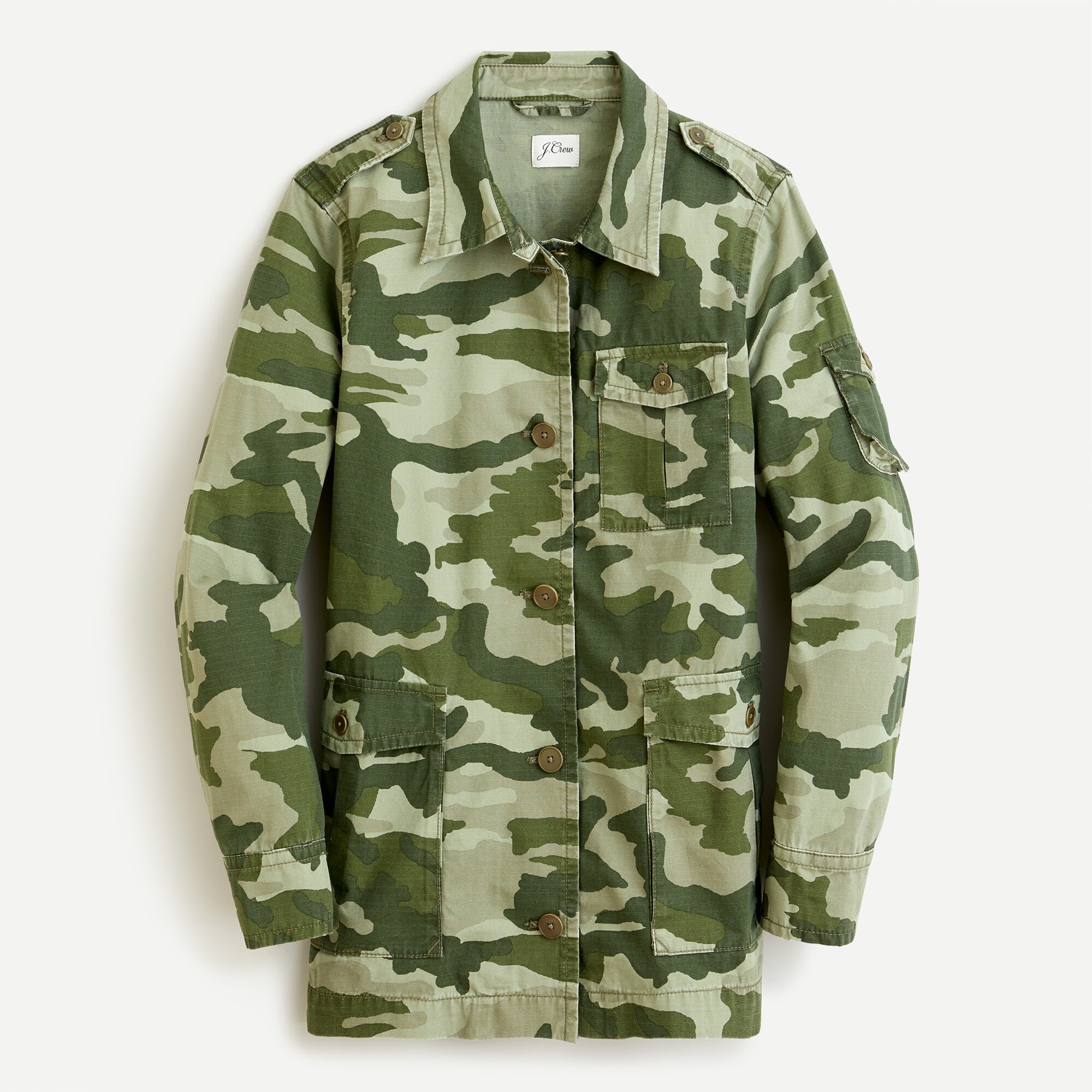 J.Crew Garment dyed Lightweight Jacket In Camo For Women