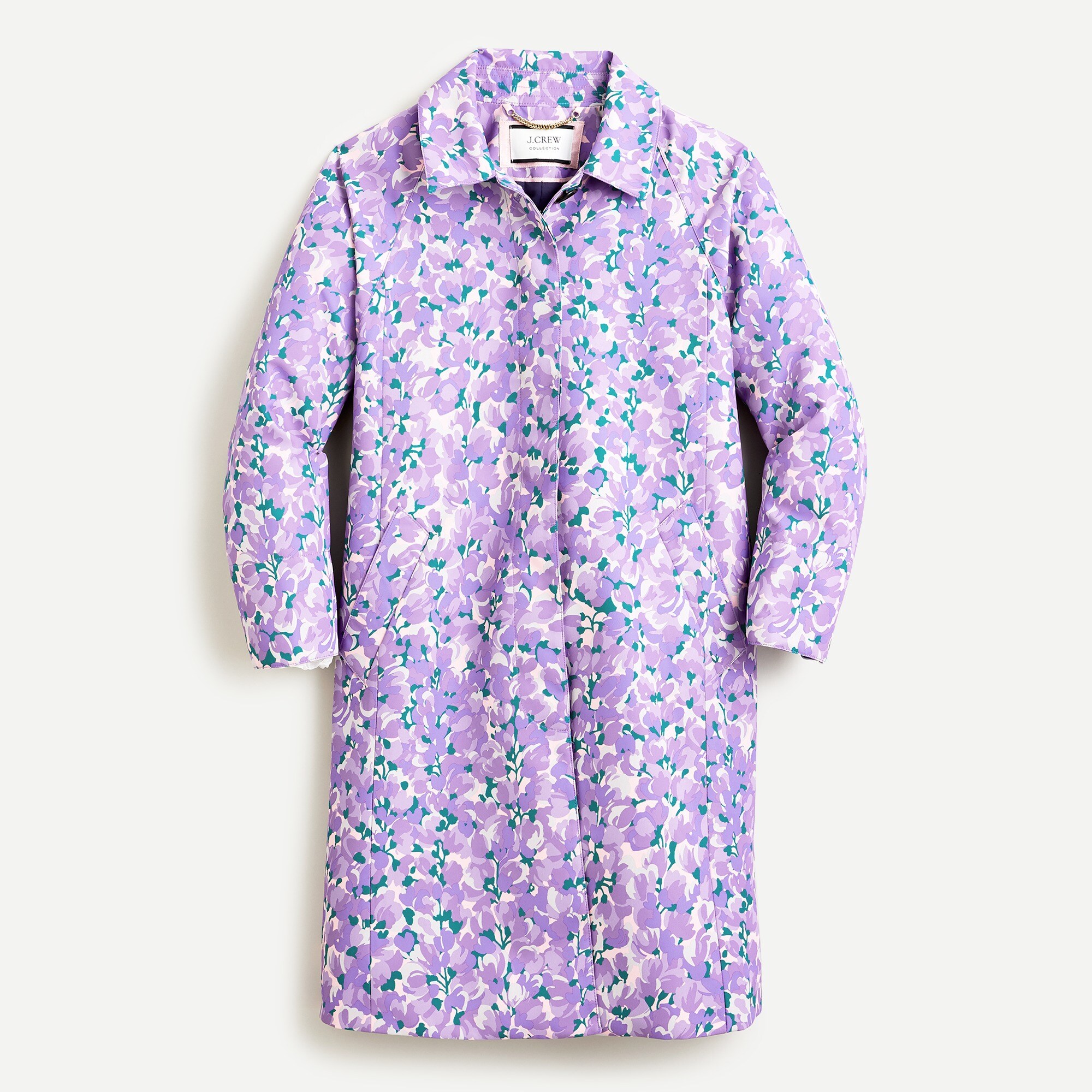 J crew purple best sale coat