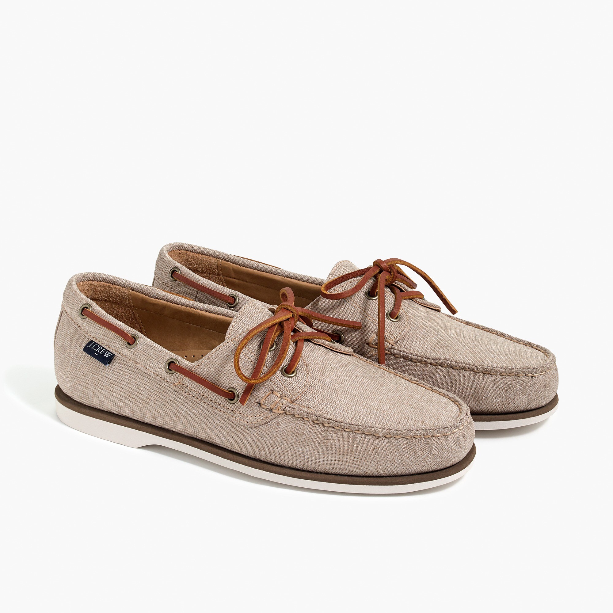 mens canvas boat shoes