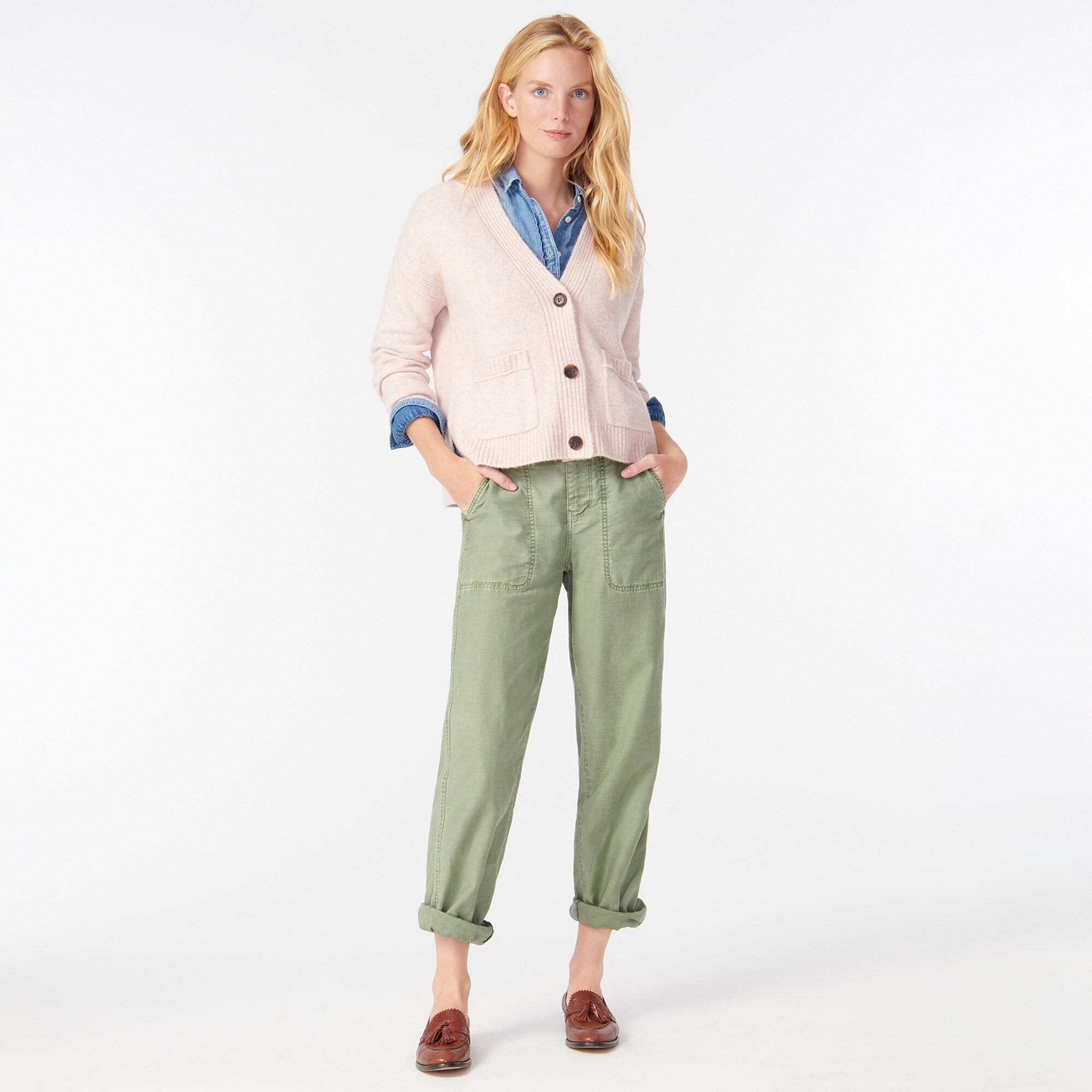 j crew white cardigan