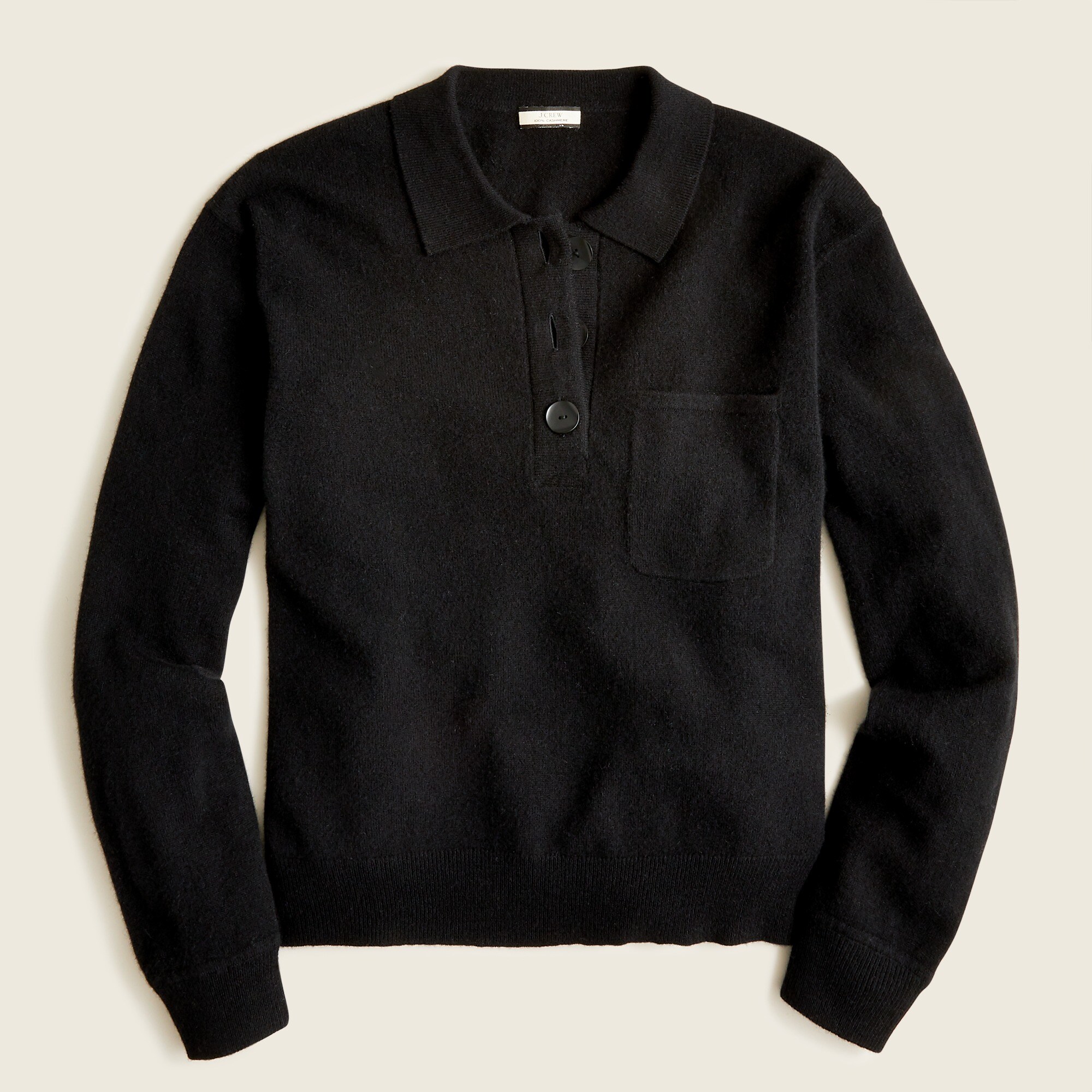 トップス Cashmere Middle Gauge Polo Collar Sweate ?media_id=3632663060324185359