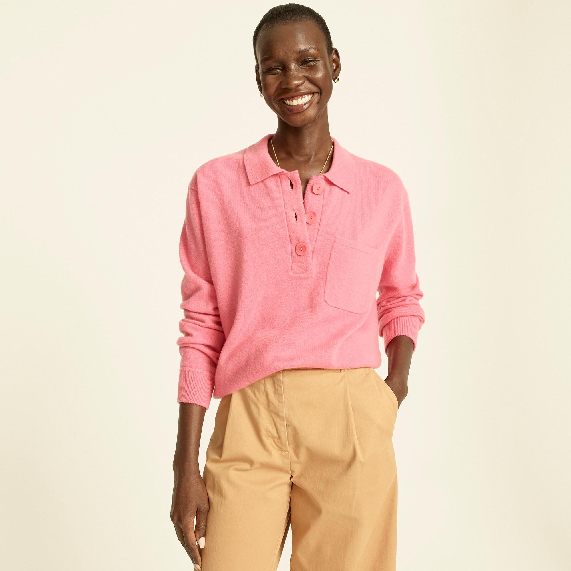 Cashmere collared sweater