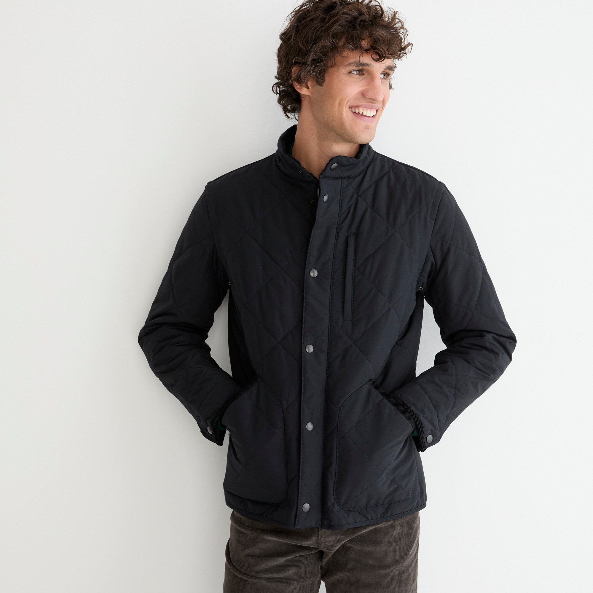 j.crew: sussex quilted jacket with primaloft&reg; for men, right side, view zoomed