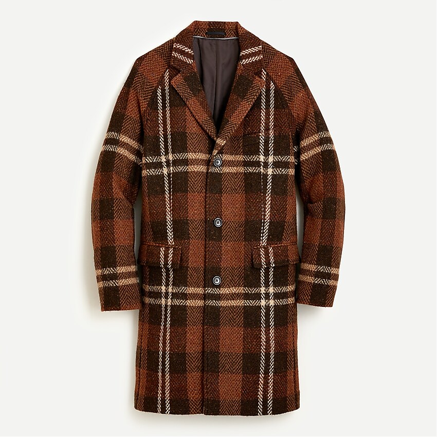 j.crew: ludlow topcoat in irish wool for men, right side, view zoomed