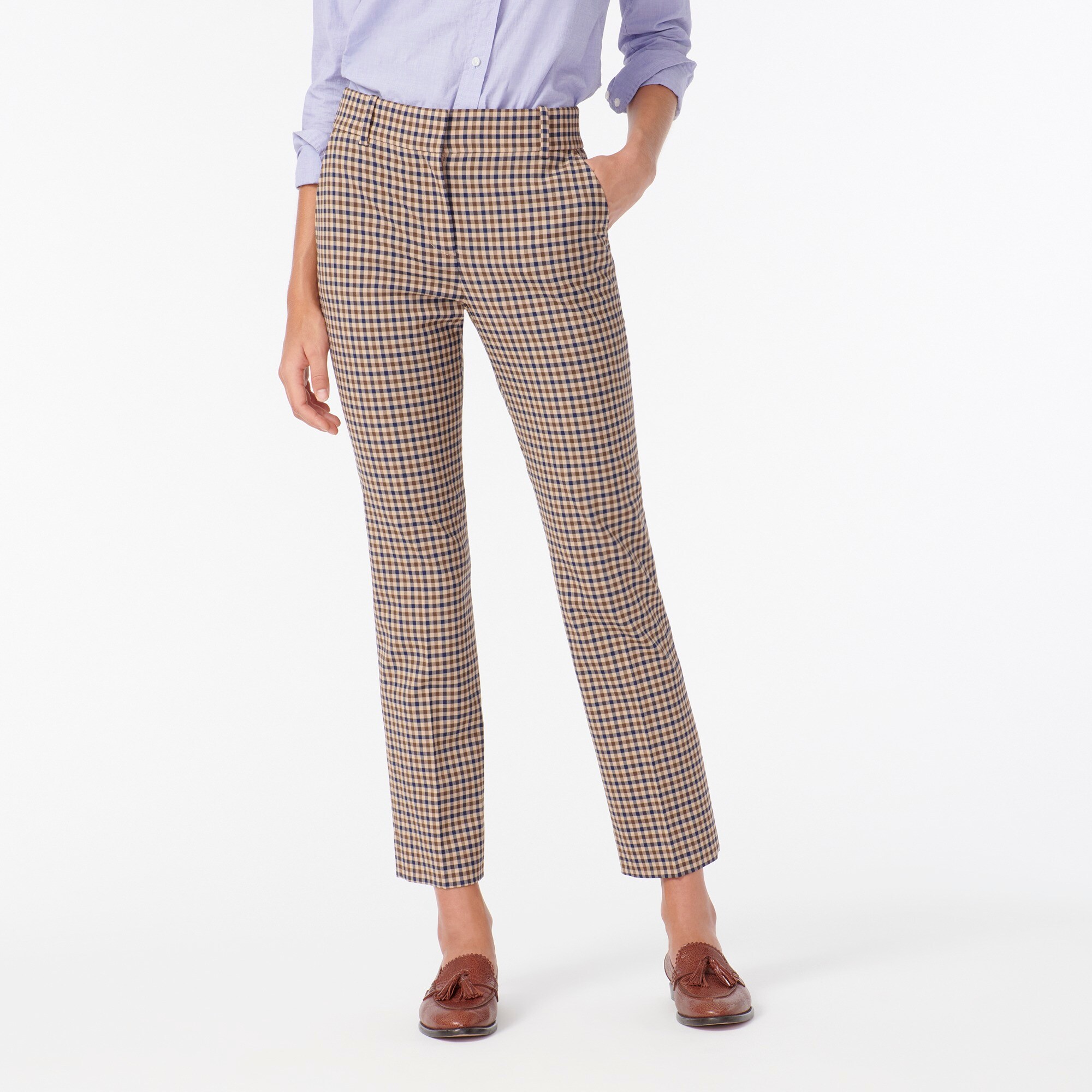 plaid pants j crew