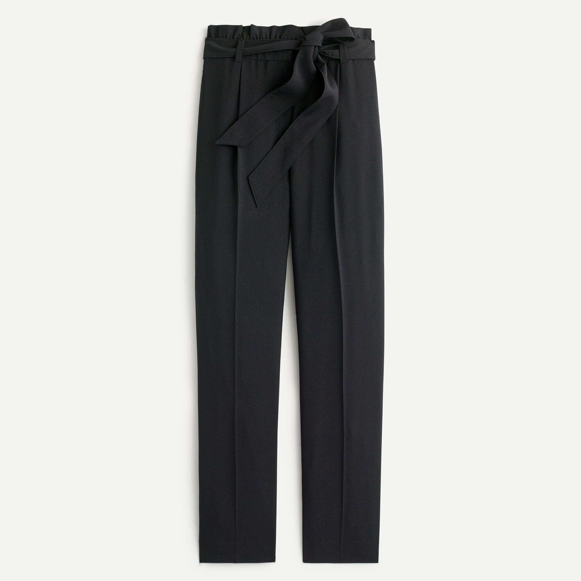 Paper-bag wide-leg pant