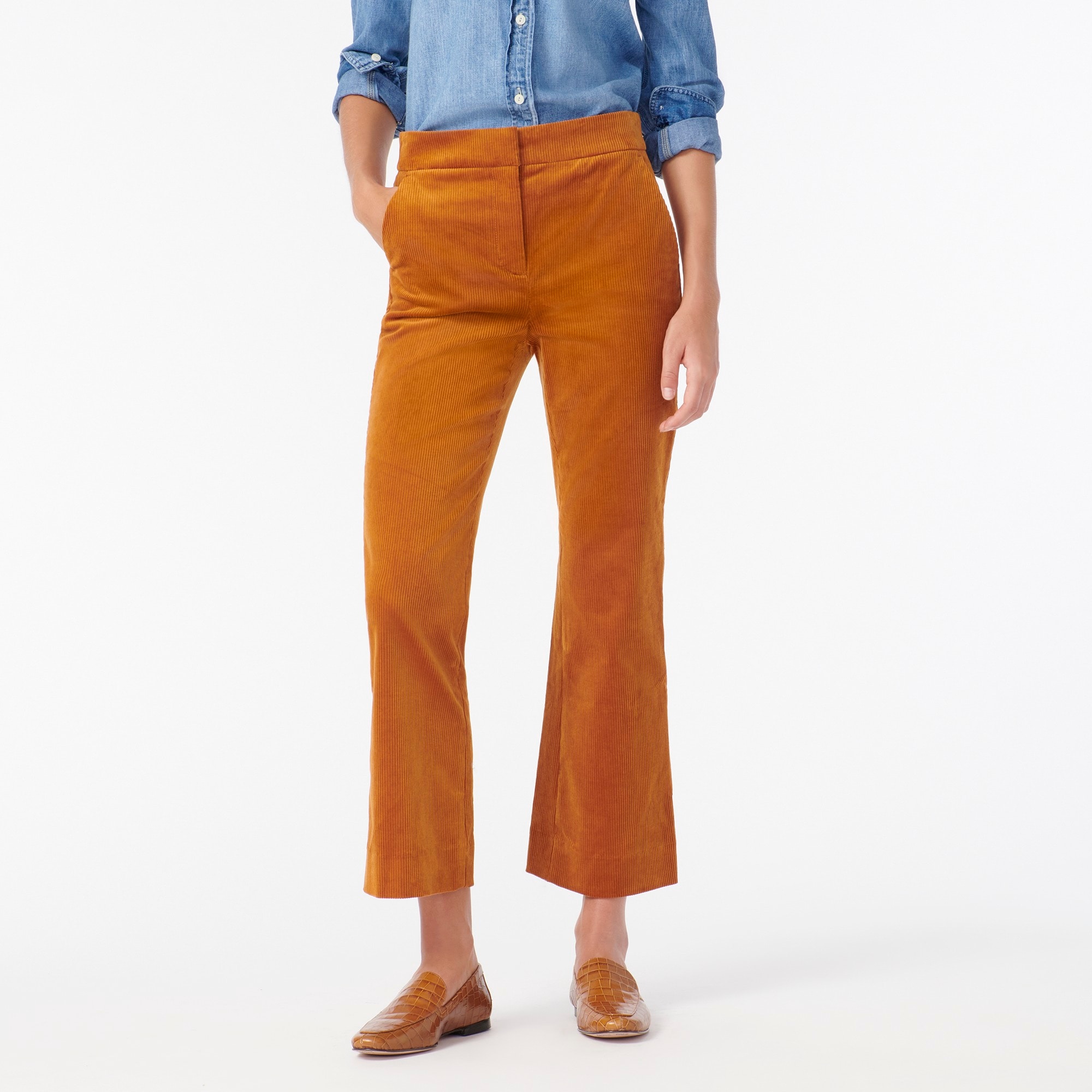 corduroy cropped pants