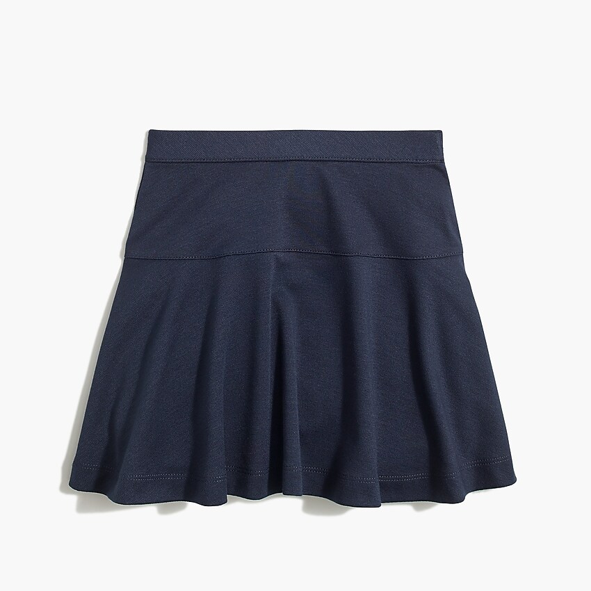 j.crew factory: girls' uniform ponte skirt, right side, view zoomed
