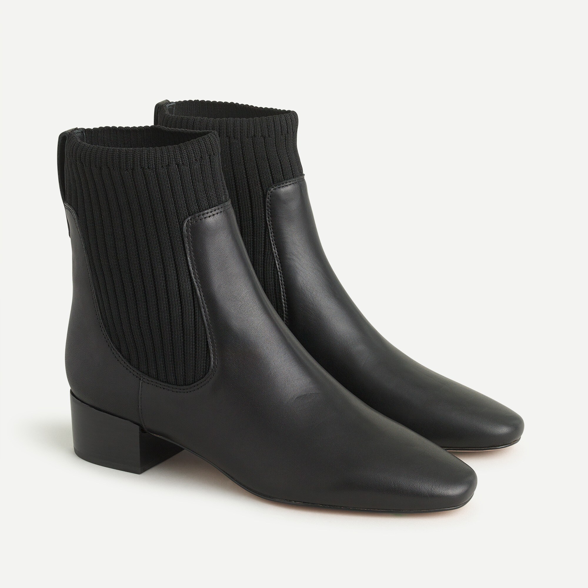 J.Crew Ribbed Chelsea Boots In Leather For Women