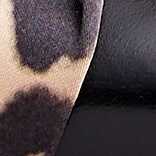 Pointed-toe knot flats in leather and leopard satin BLACK j.crew: pointed-toe knot flats in leather and leopard satin for women