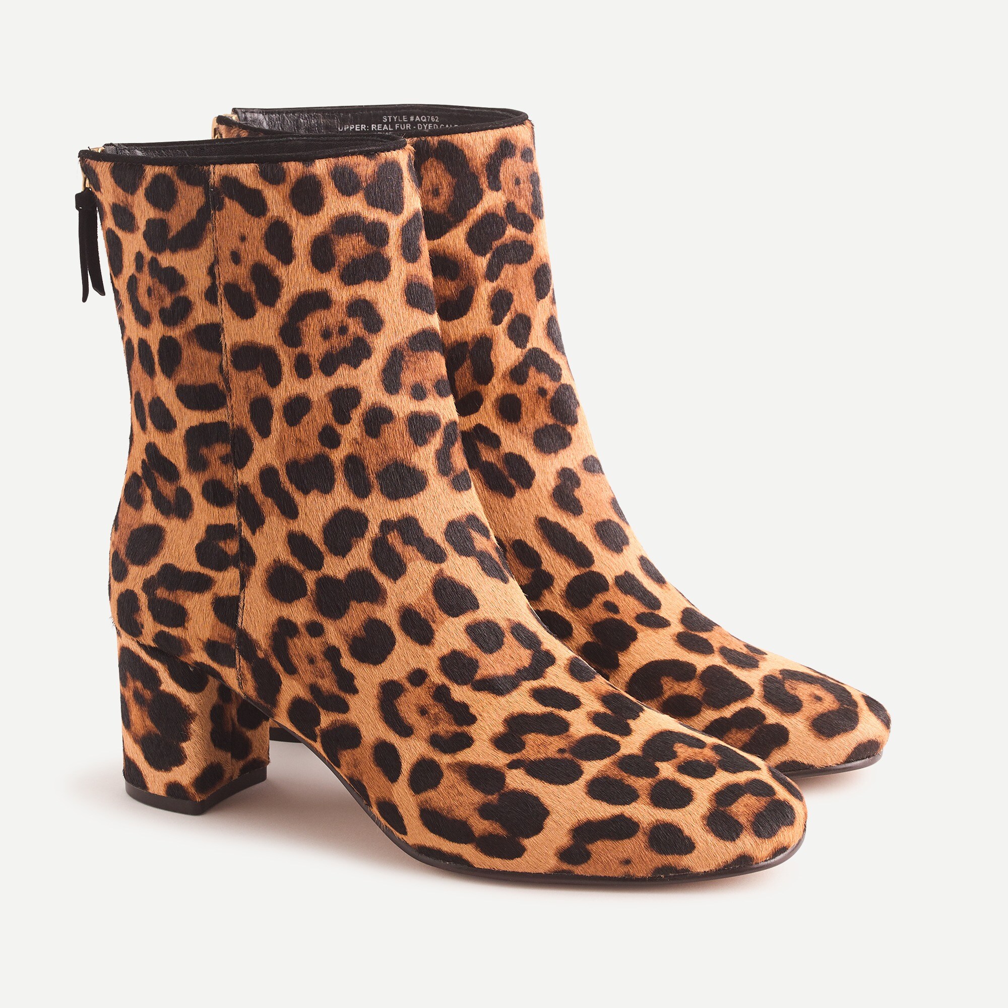 Calf hair ankle boots 2025