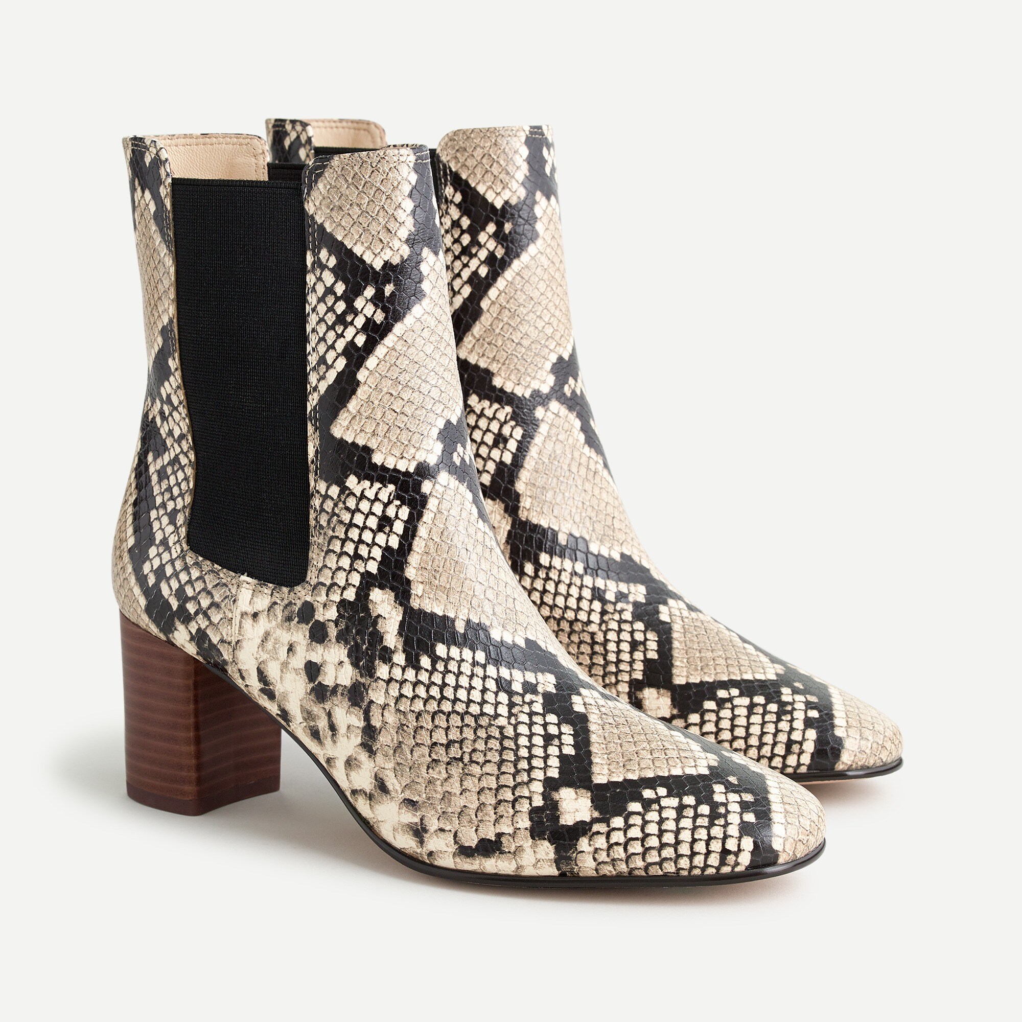 womens stacked heel boots