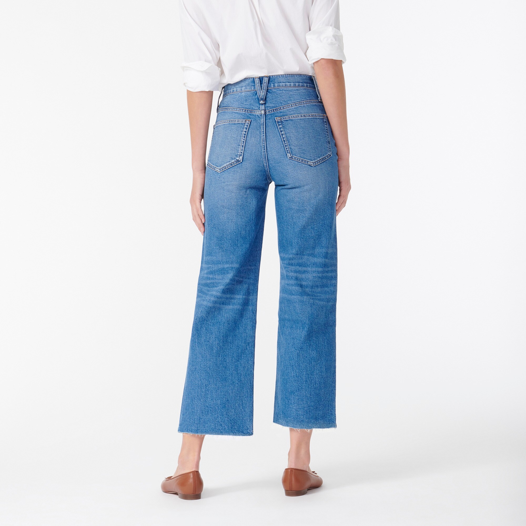 j crew slim wide leg jeans