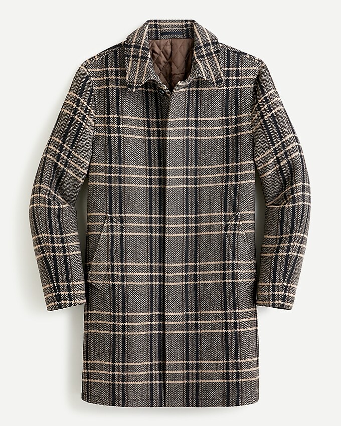 j.crew: ludlow car coat in wool blend for men, right side, view zoomed