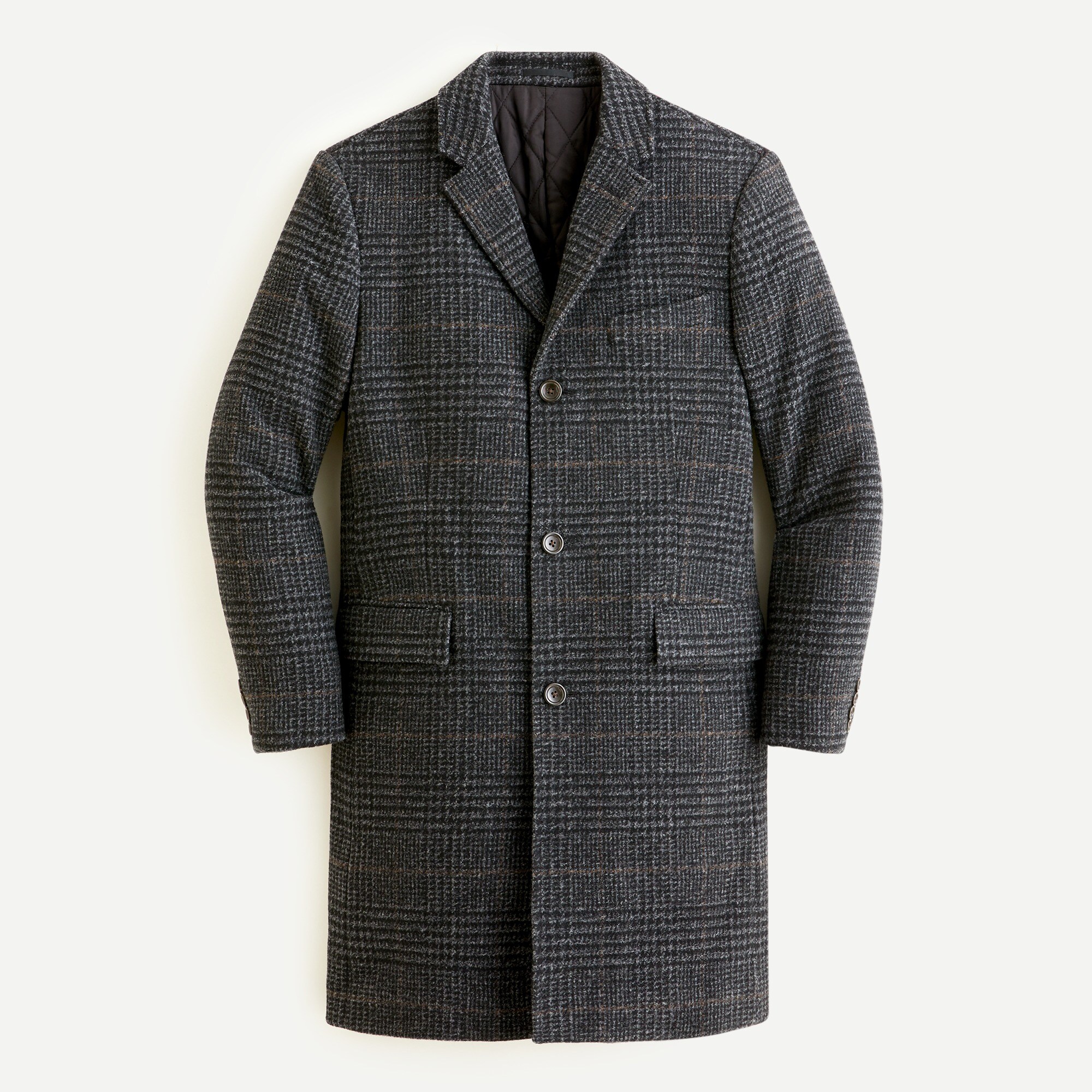 J.Crew Topcoat In Wool Blend With Eco friendly PrimaLoft For Men