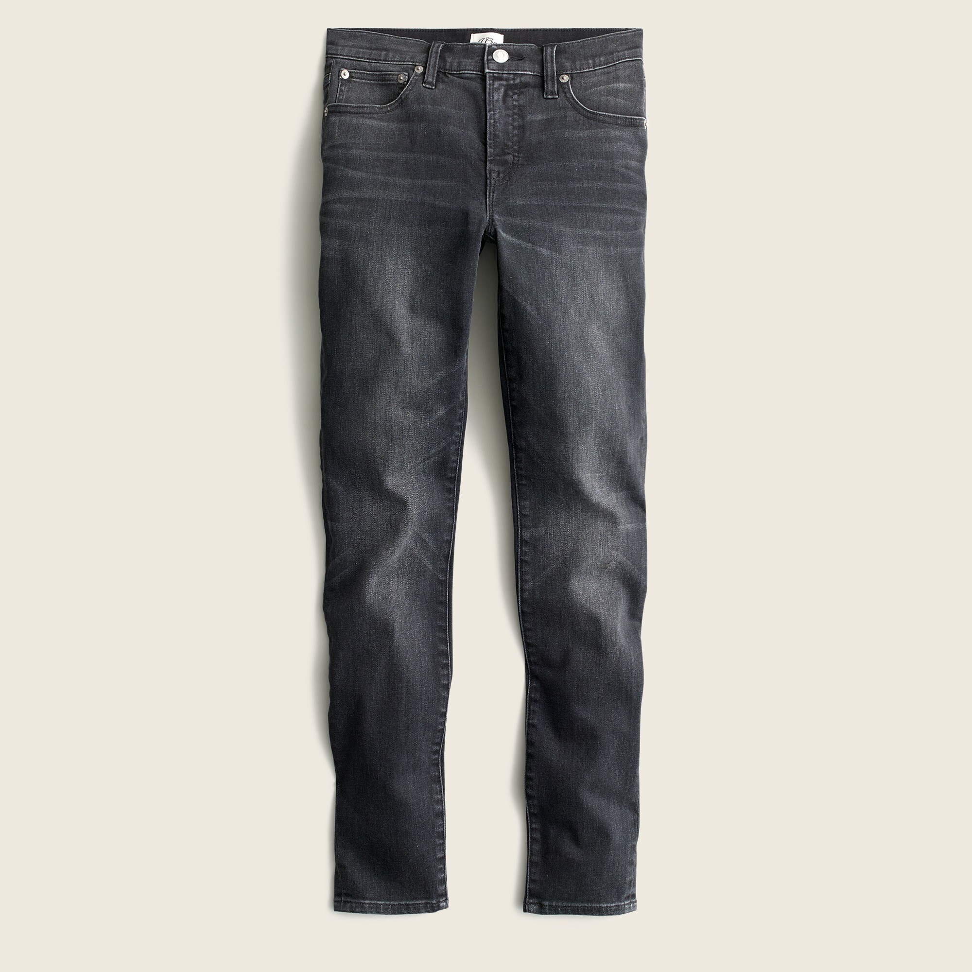 8" toothpick jean in Charcoal wash