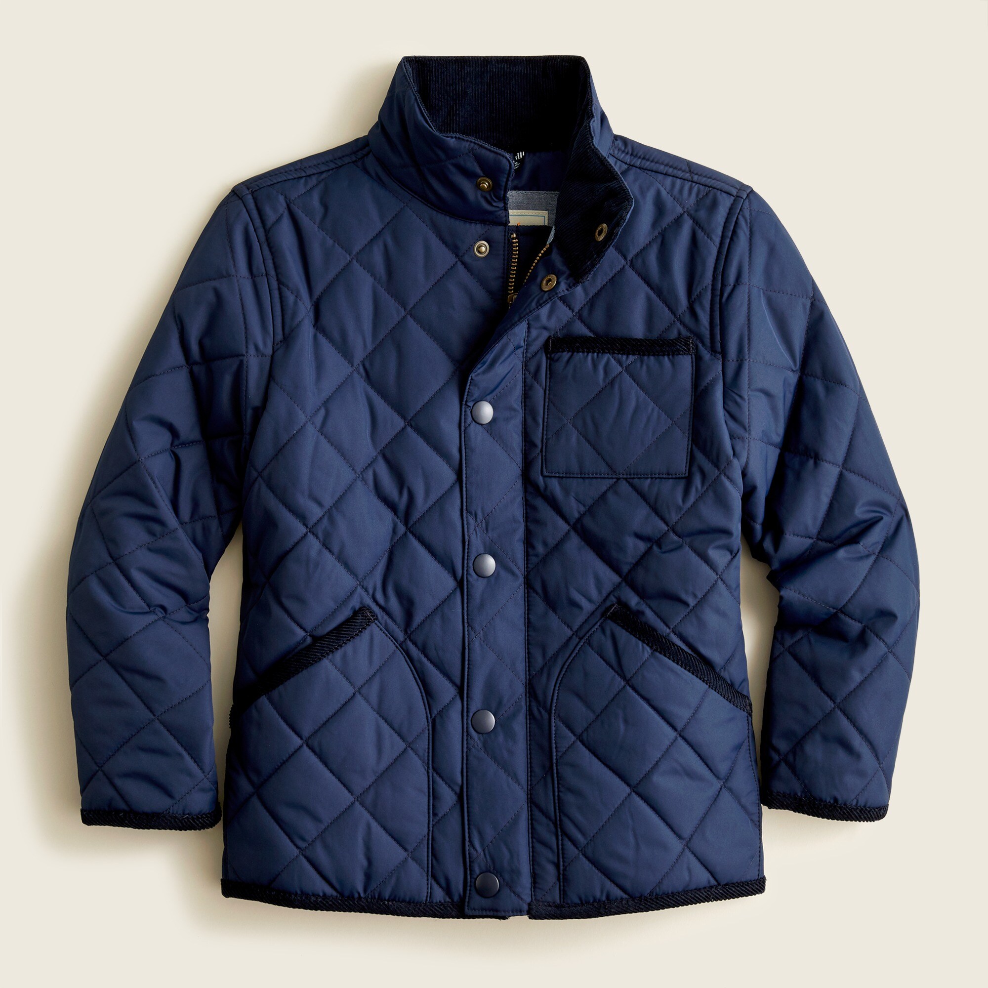 Boys' quilted field jacket